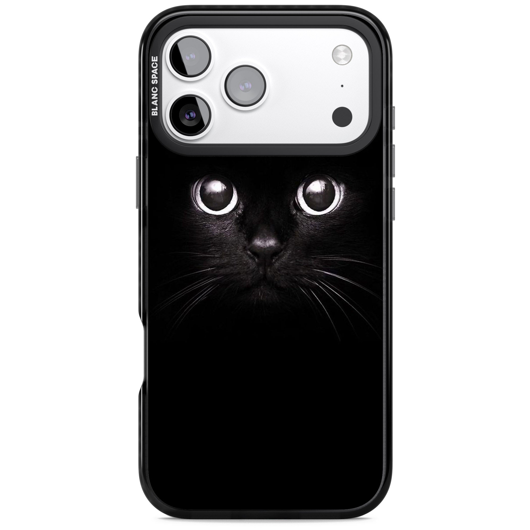 Black Cat iPhone 17 Pro Impact Pro Black Phone Case
