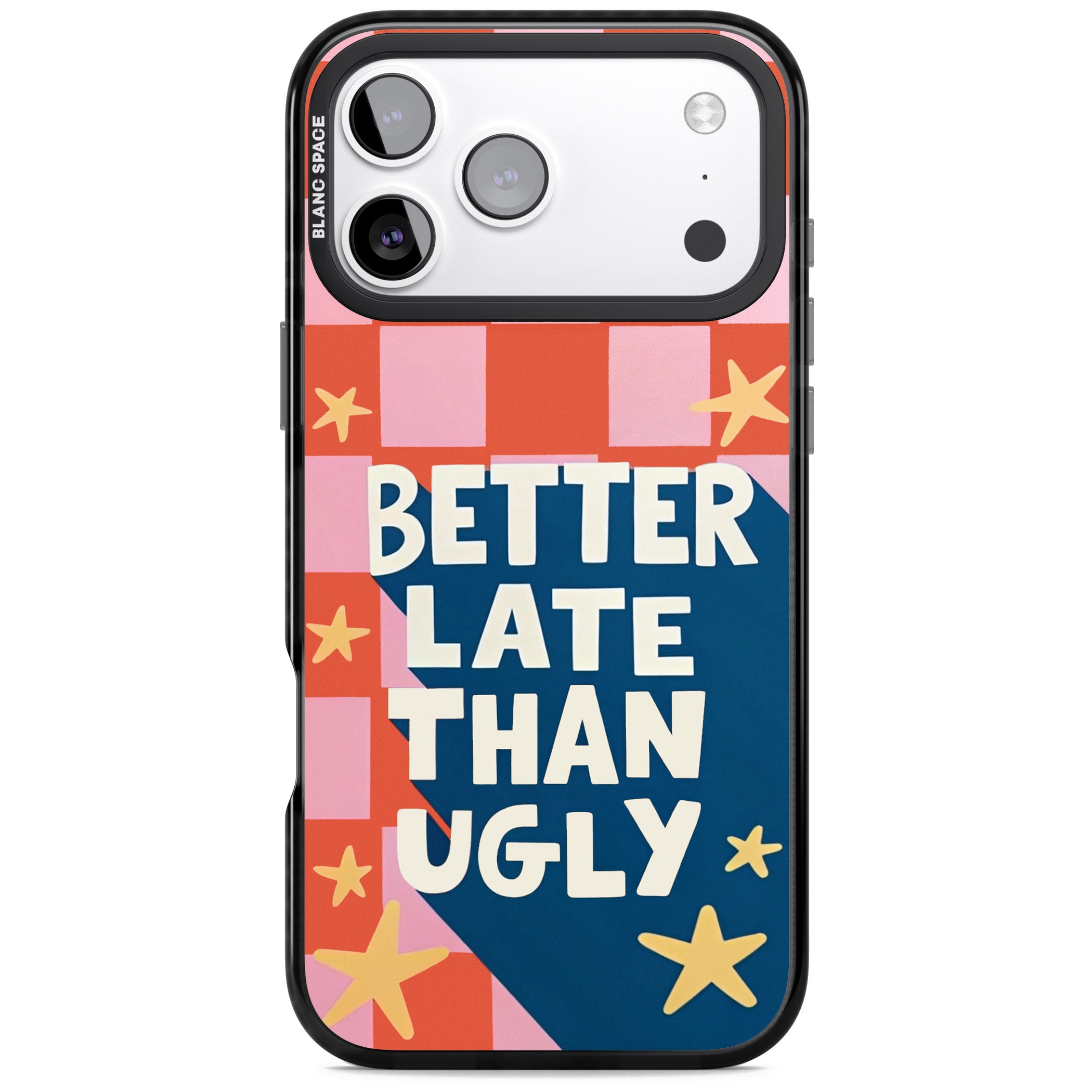 Better Late Than Ugly iPhone 17 Pro Impact Pro Black Phone Case