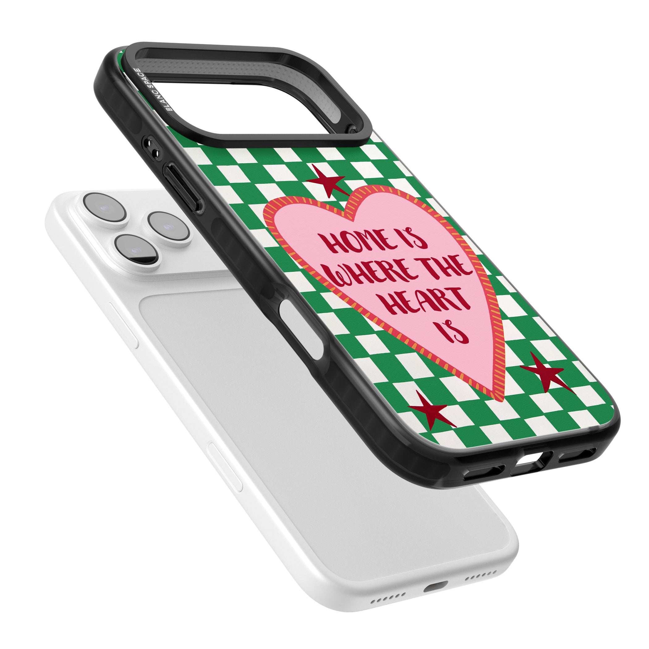 Home Is Where The Heart Is iPhone 17 Pro Impact Pro Black Phone Case Colours