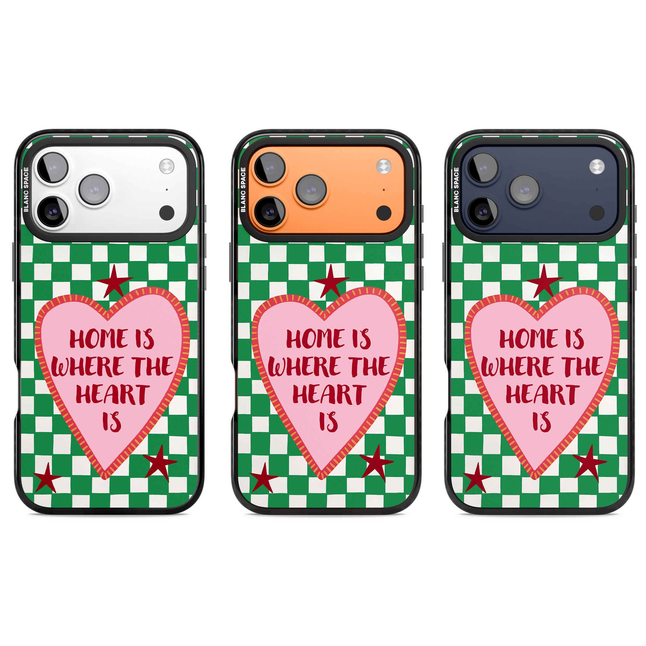 Home Is Where The Heart Is iPhone 17 Pro Impact Pro Black Phone Case APT Impact Protection