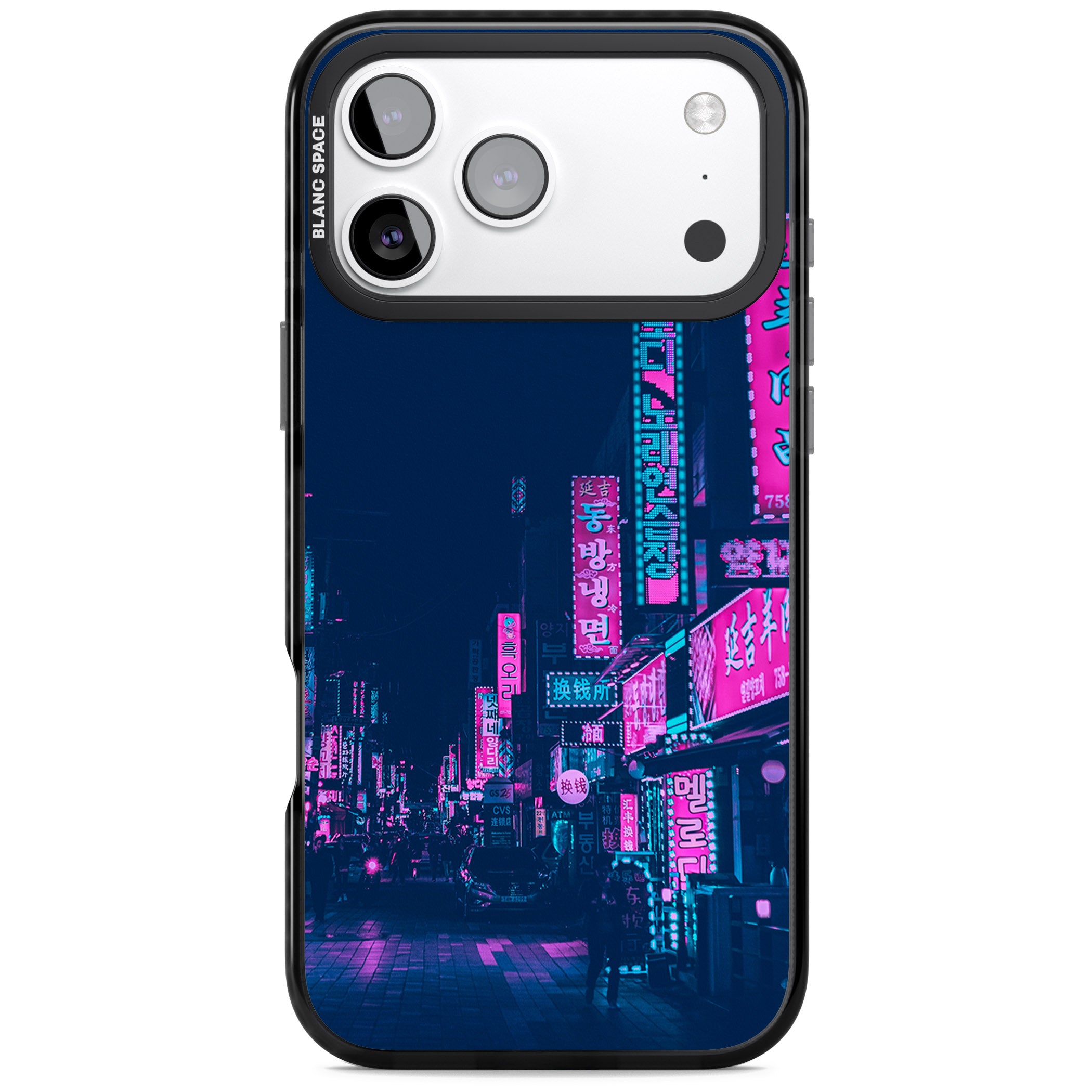 Neon Nights iPhone 17 Pro Impact Pro Black Phone Case