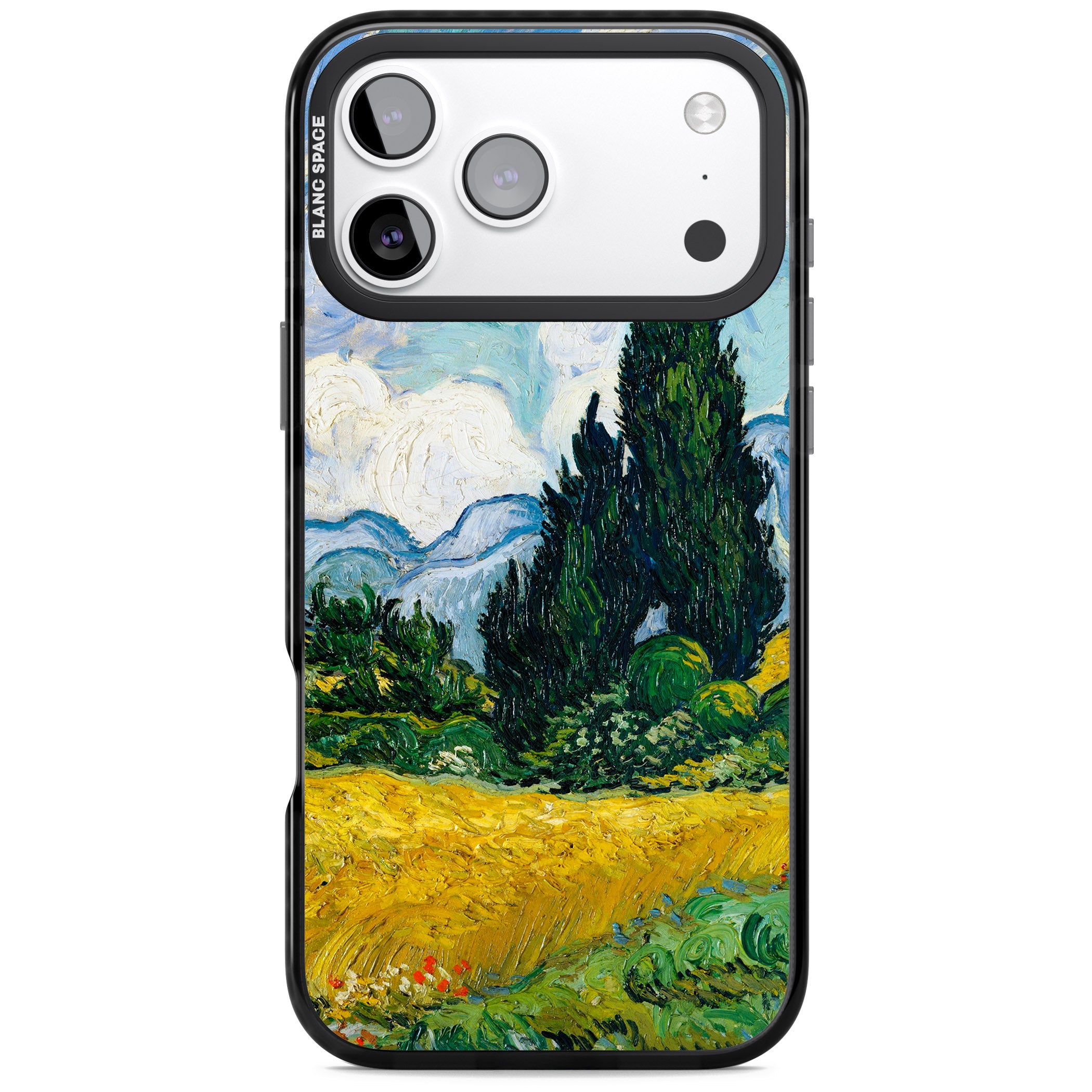 Wheat Field With Cypresses By Vincent Van Gogh iPhone 17 Pro Impact Pro Black Phone Case