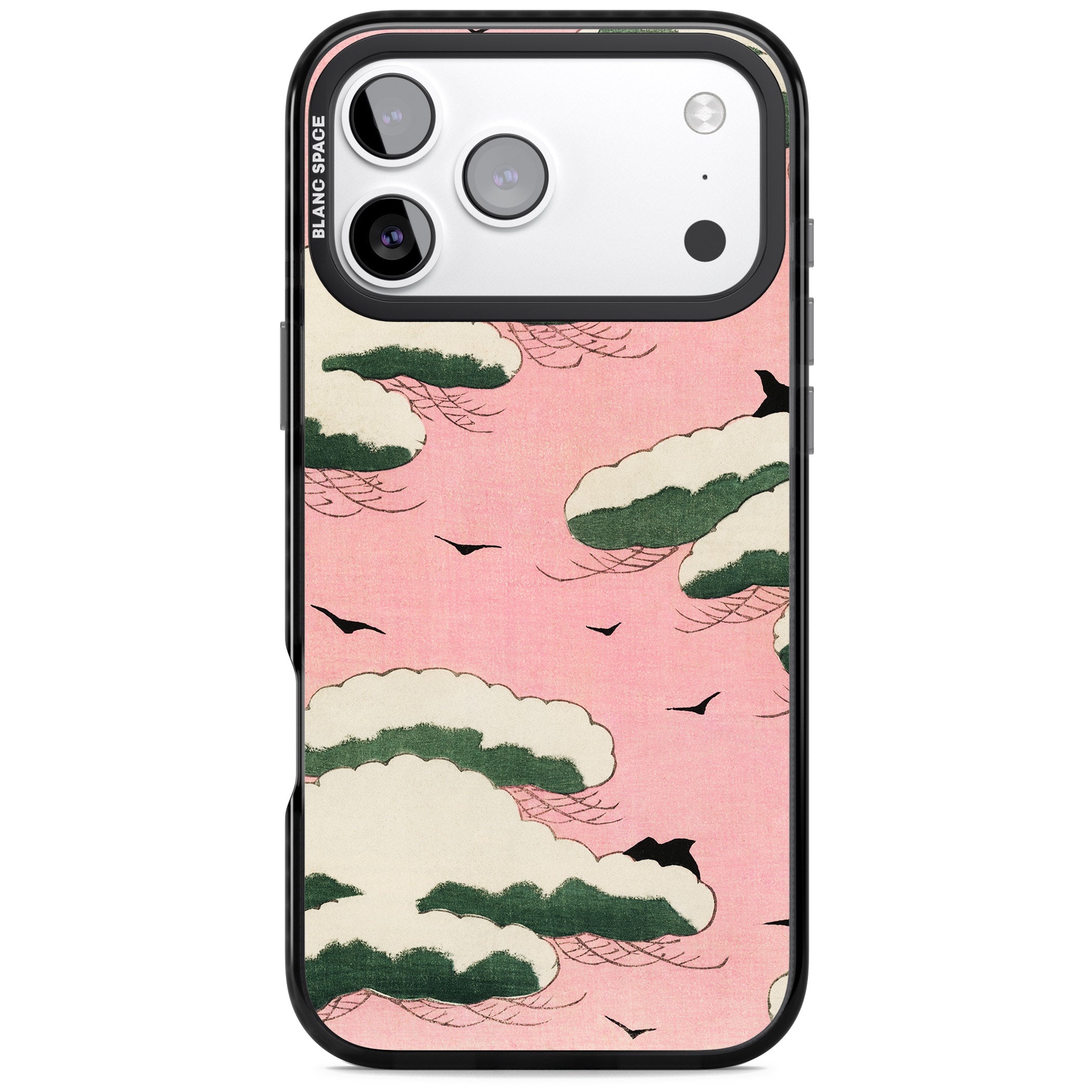 Japanese Pink Sky iPhone 17 Pro Impact Pro Black Phone Case