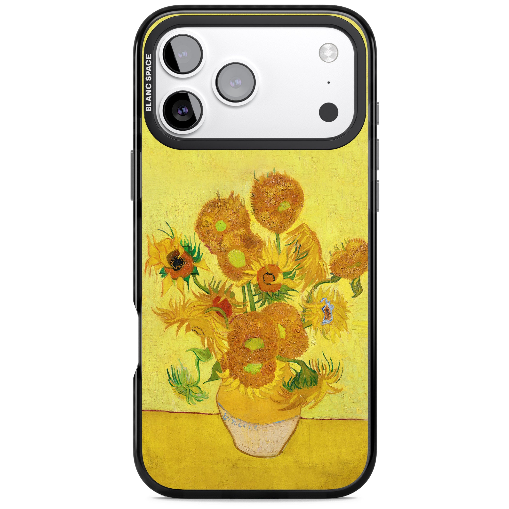 Sunflowers iPhone 17 Pro Impact Pro Black Phone Case