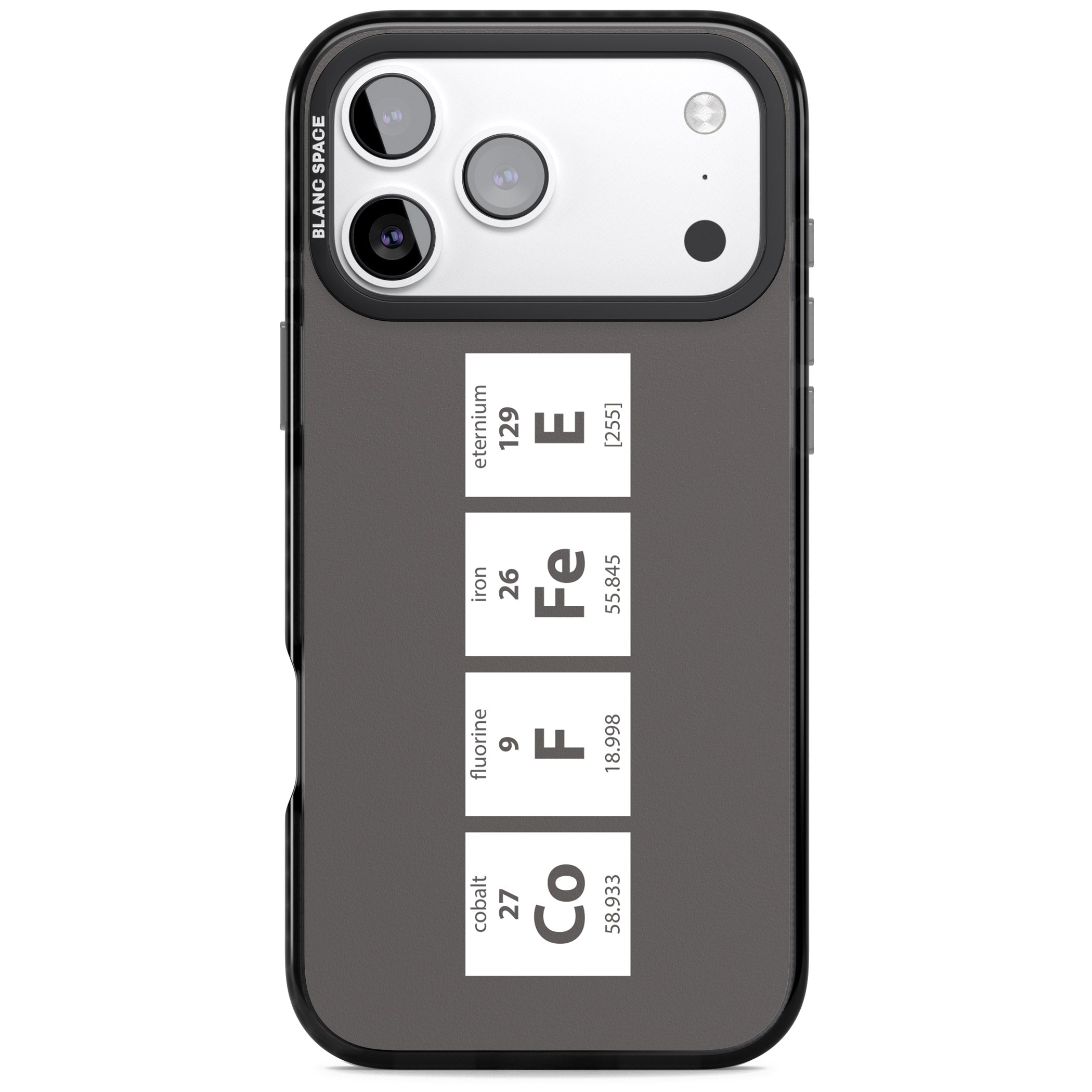 Coffee Element (Grey) iPhone 17 Pro Impact Pro Black Phone Case