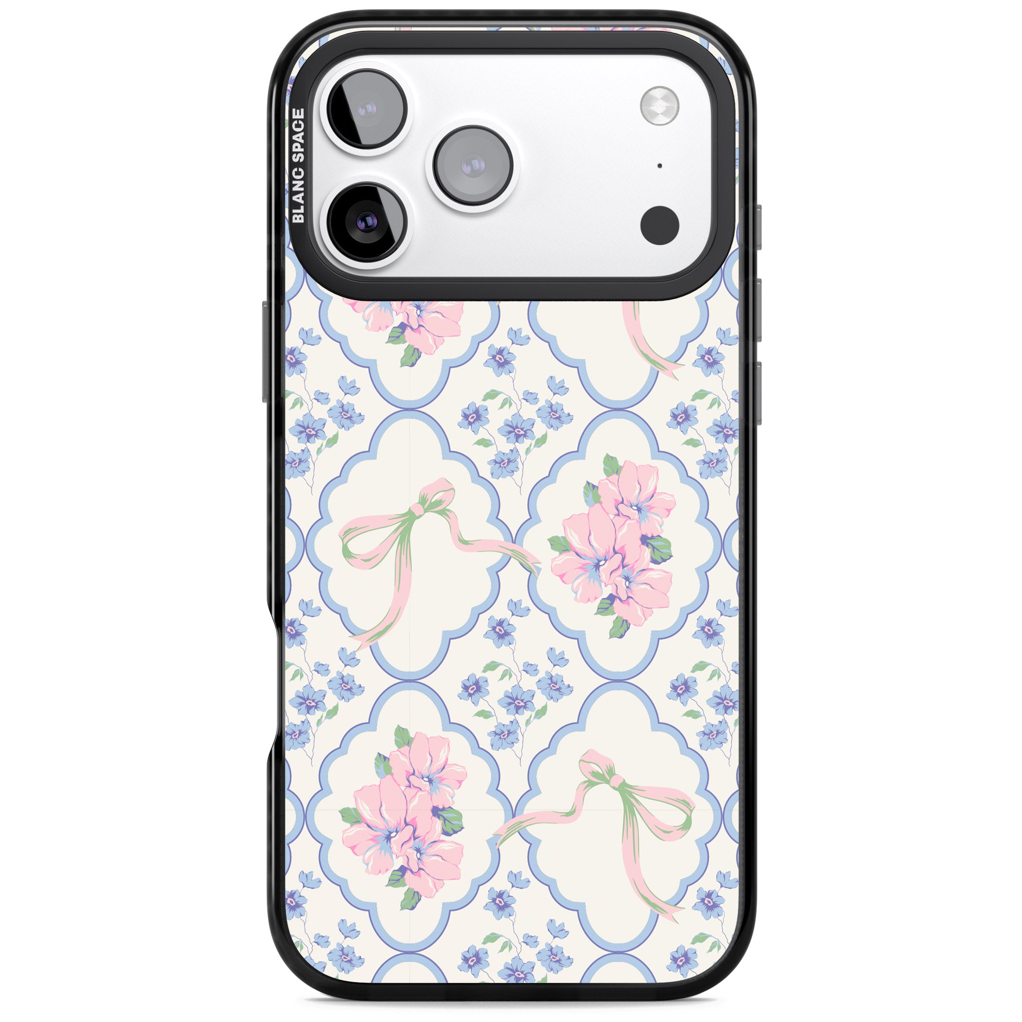 Coquette Flowers & Bows iPhone 17 Pro Impact Pro Black Phone Case