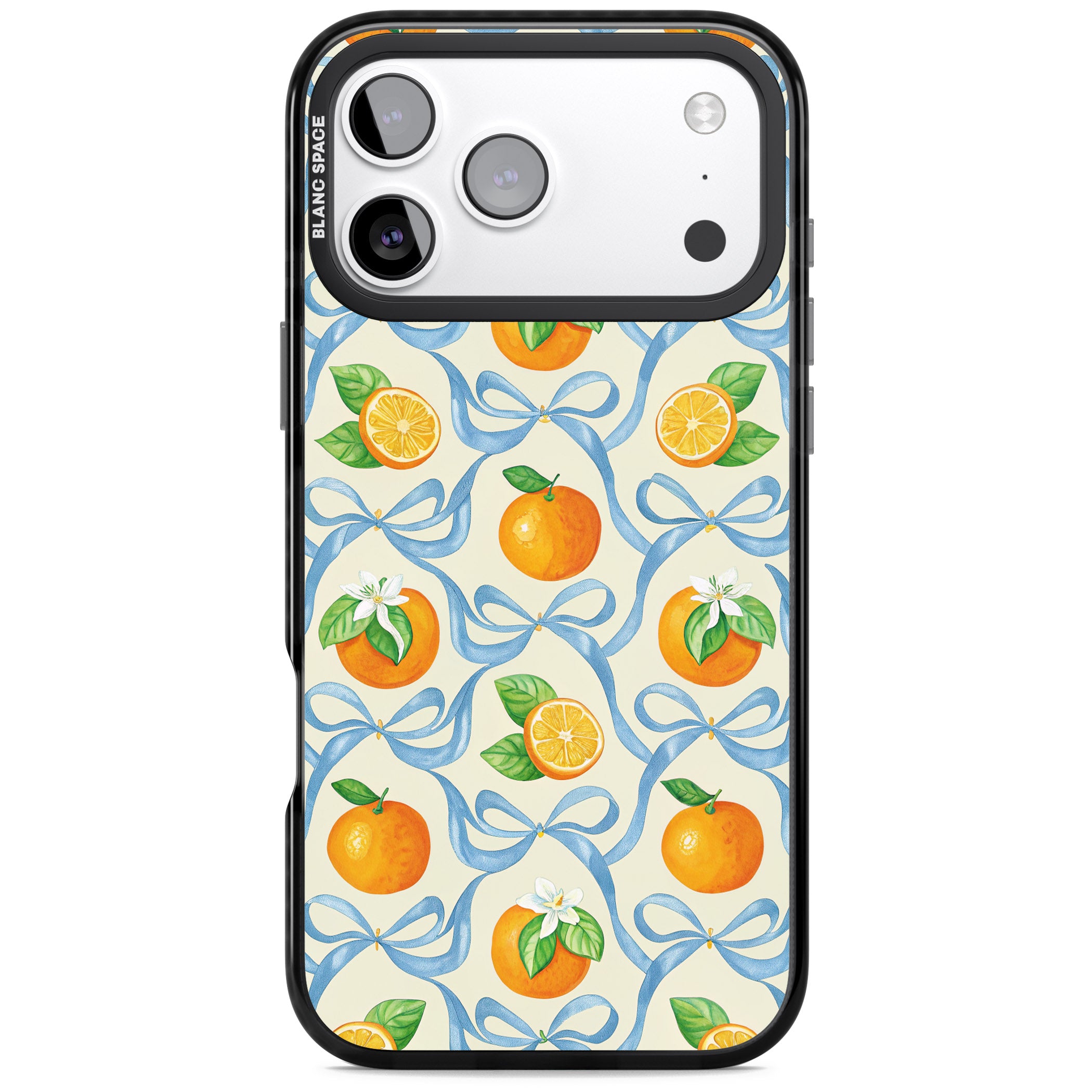 Bows & Clementines iPhone 17 Pro Impact Pro Black Phone Case