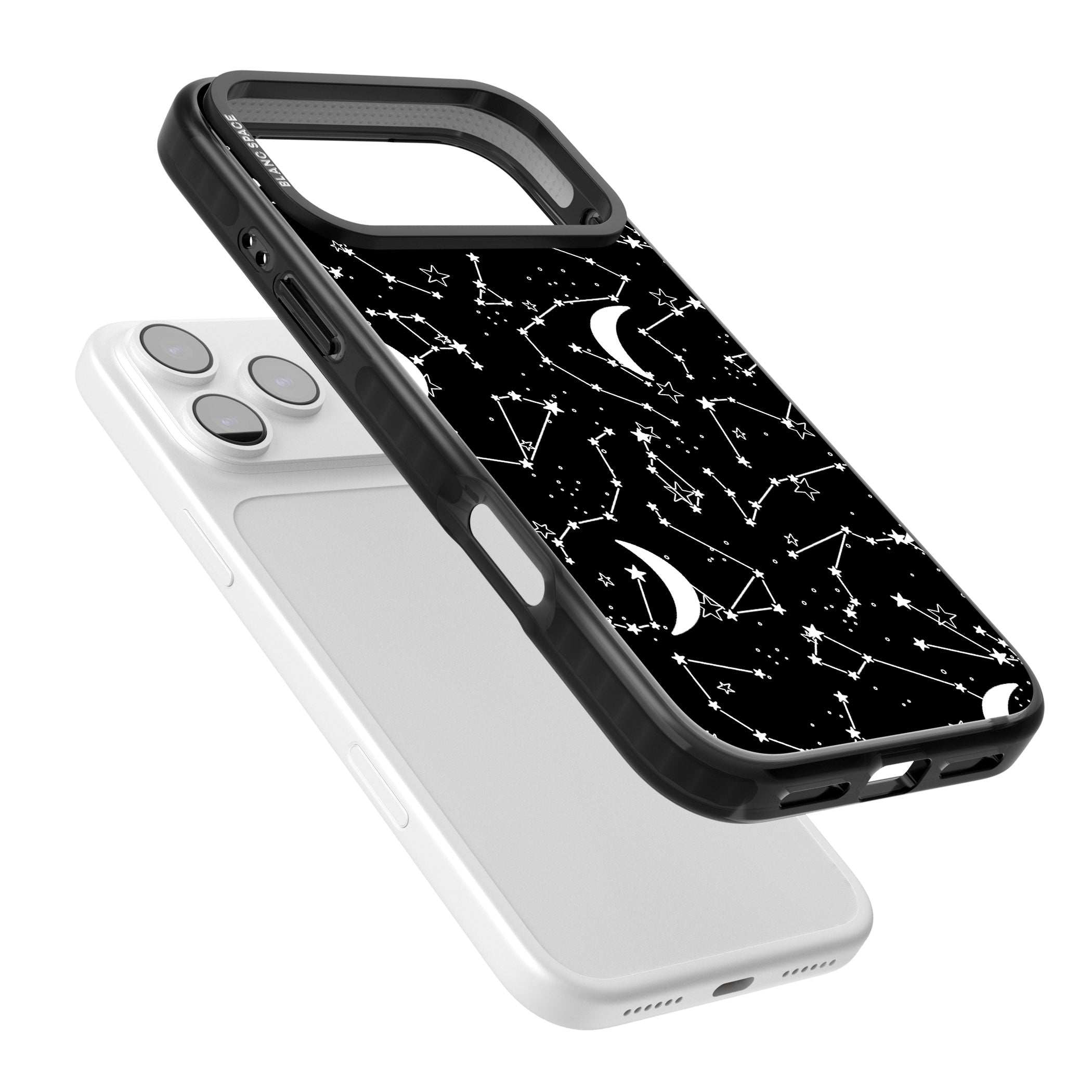 Black Celestial Constellations iPhone 17 Pro Impact Pro Black Phone Case Colours