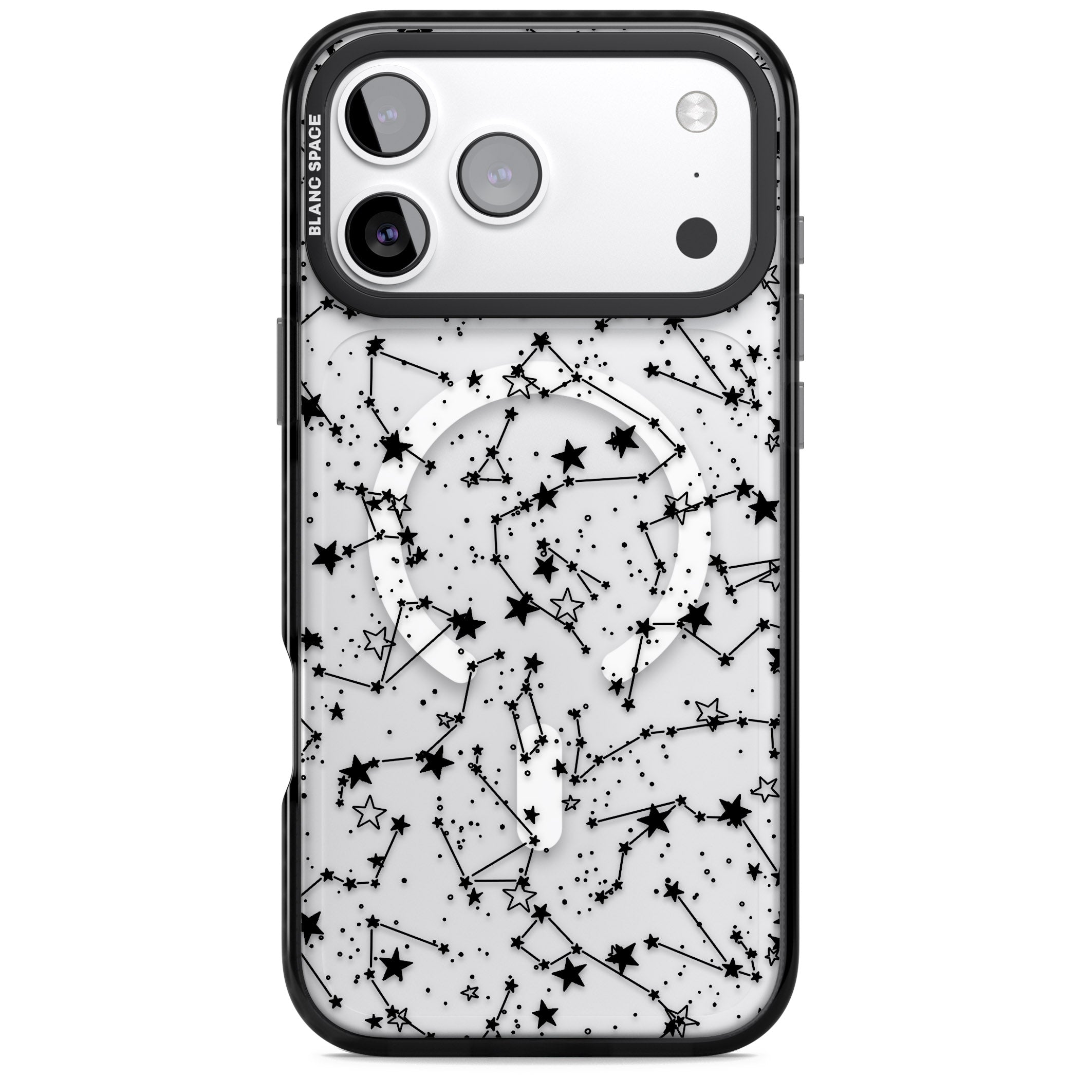 Midnight Constellations iPhone 17 Pro Impact Pro Black Phone Case
