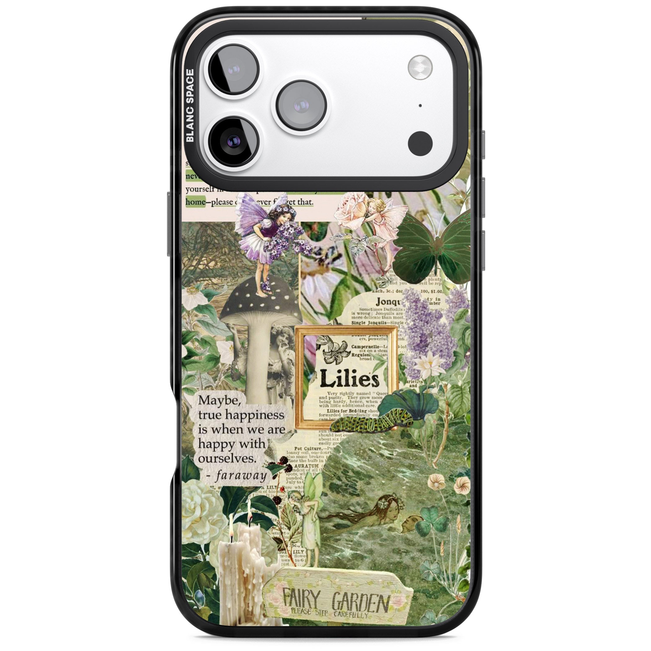Fairy Garden iPhone 17 Pro Impact Pro Black Phone Case