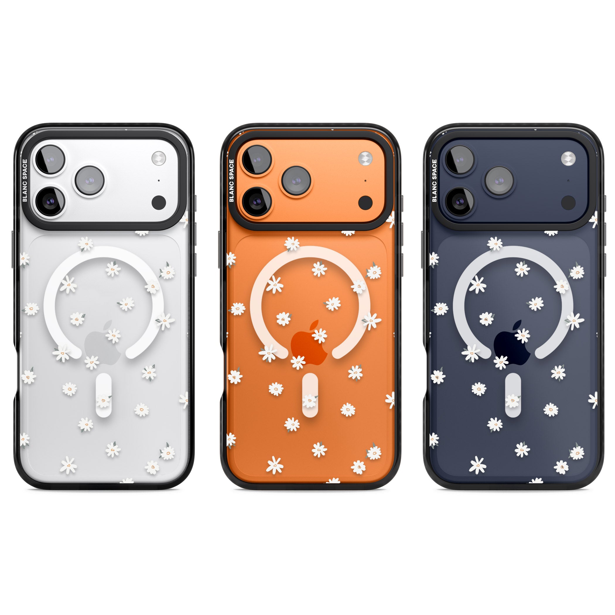 Daisy Dream Clear iPhone 17 Pro Impact Pro Black Phone Case APT Impact Protection