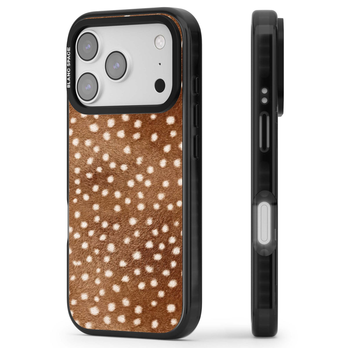 Deer Print animals iPhone case | Black Impact Magsafe case for iPhone 17 Pro, iPhone 17 Pro Max