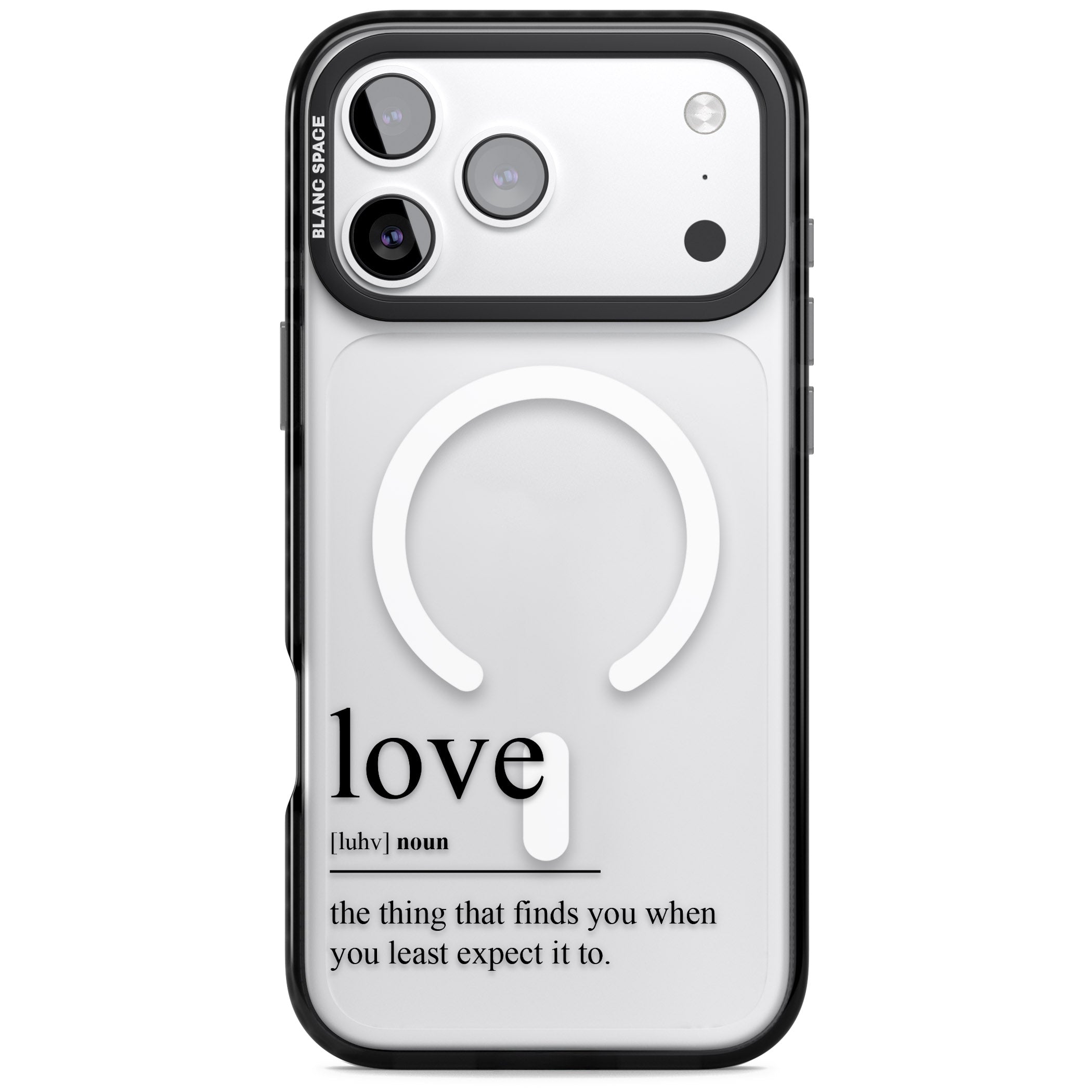 Love iPhone 17 Pro Impact Pro Black Phone Case