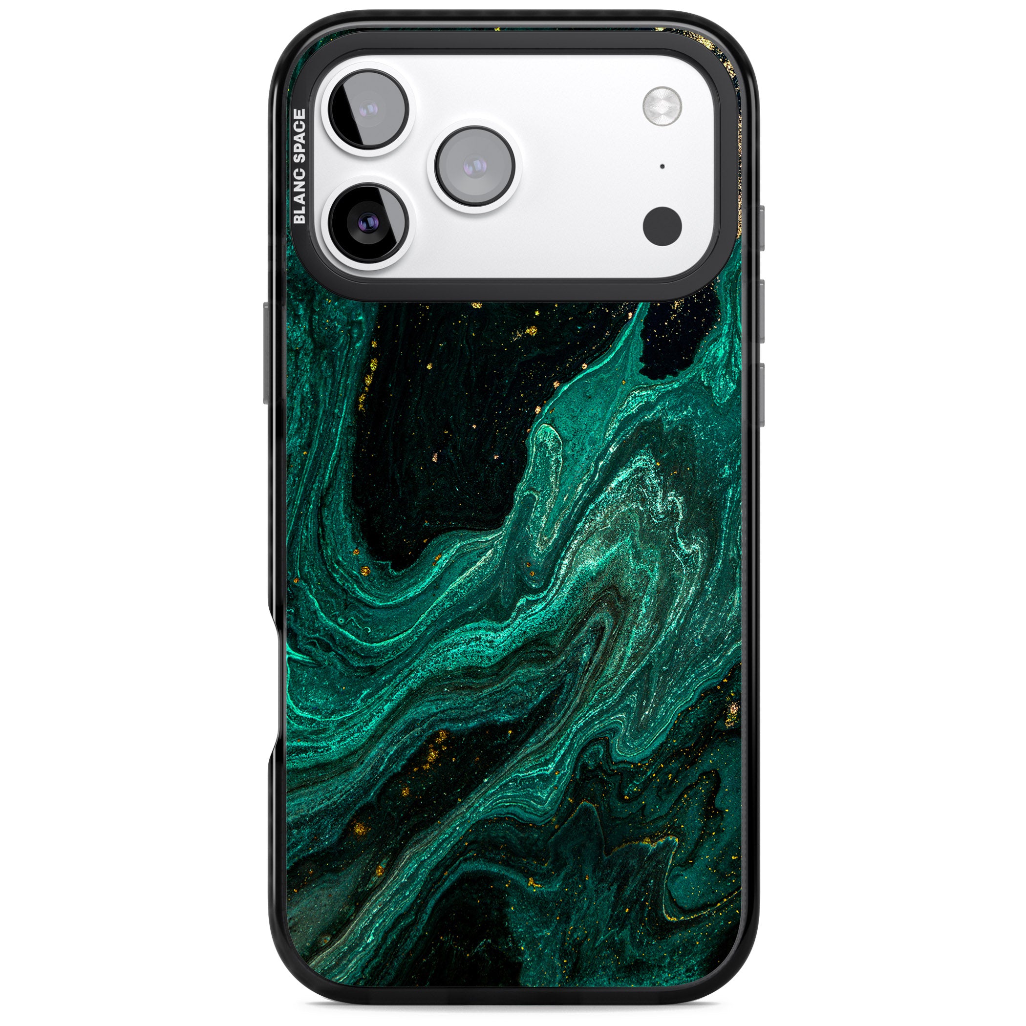 Emerald Lagoon iPhone 17 Pro Impact Pro Black Phone Case