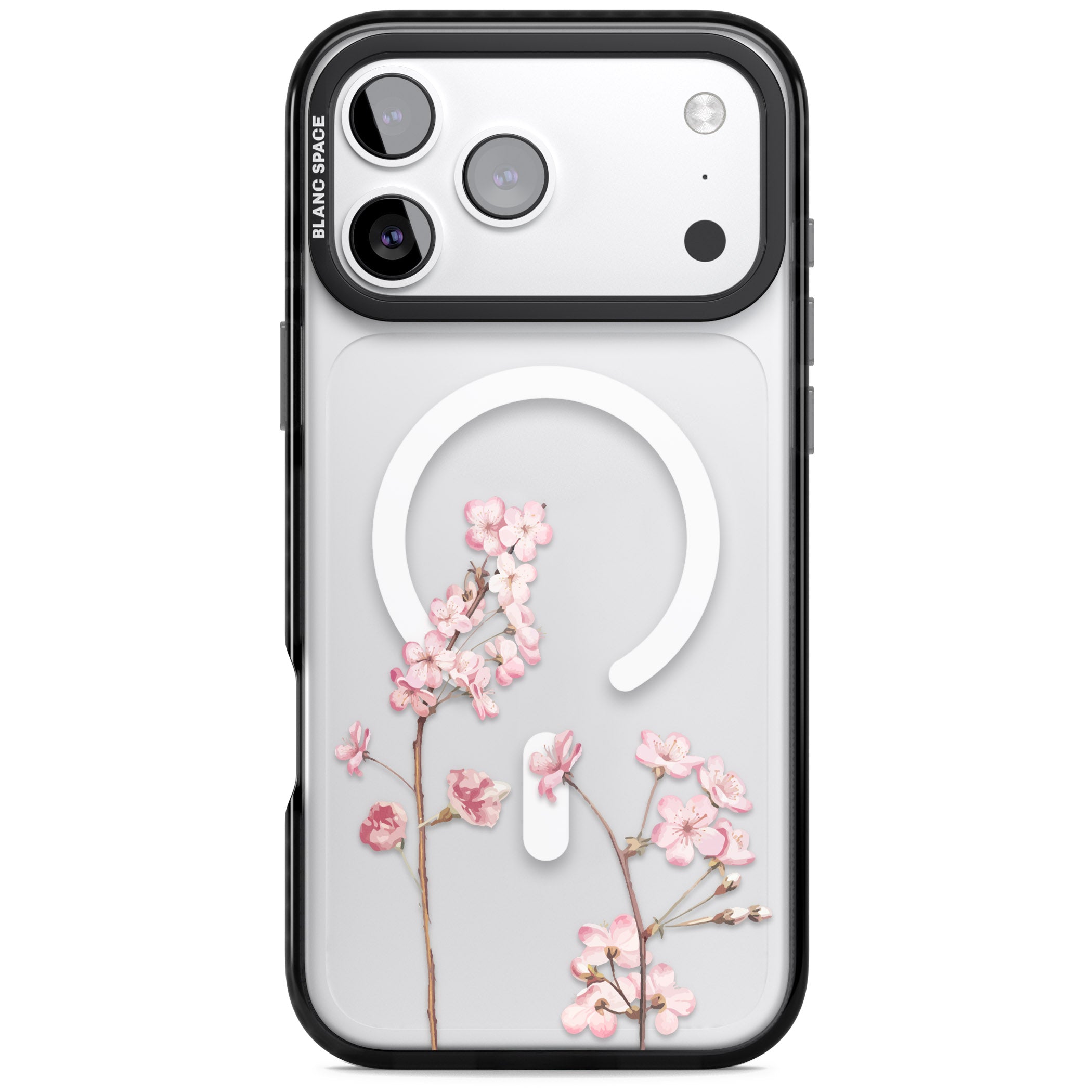 Blossom Flower iPhone 17 Pro Impact Pro Black Phone Case