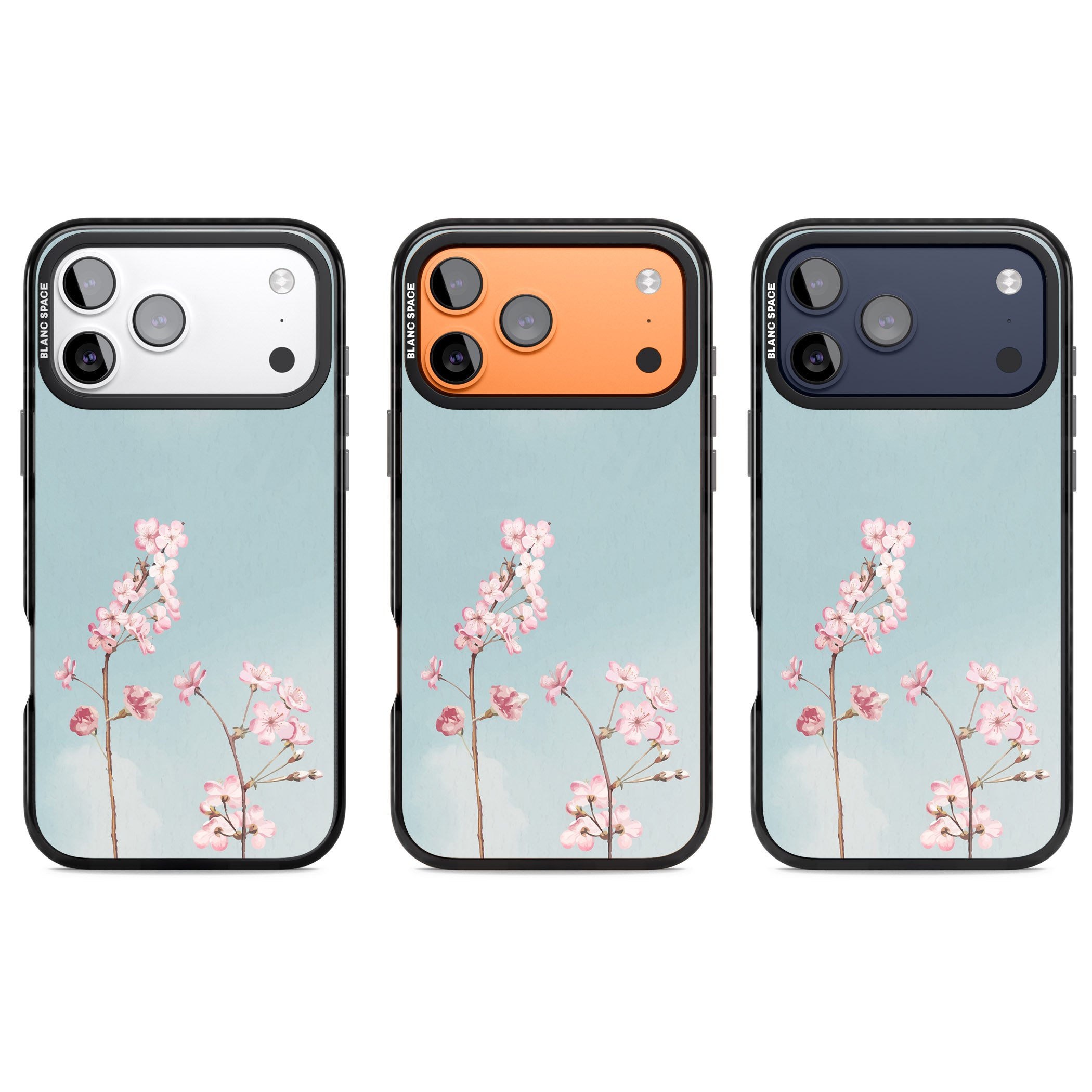 Blossom Flower Sky iPhone 17 Pro Impact Pro Black Phone Case APT Impact Protection