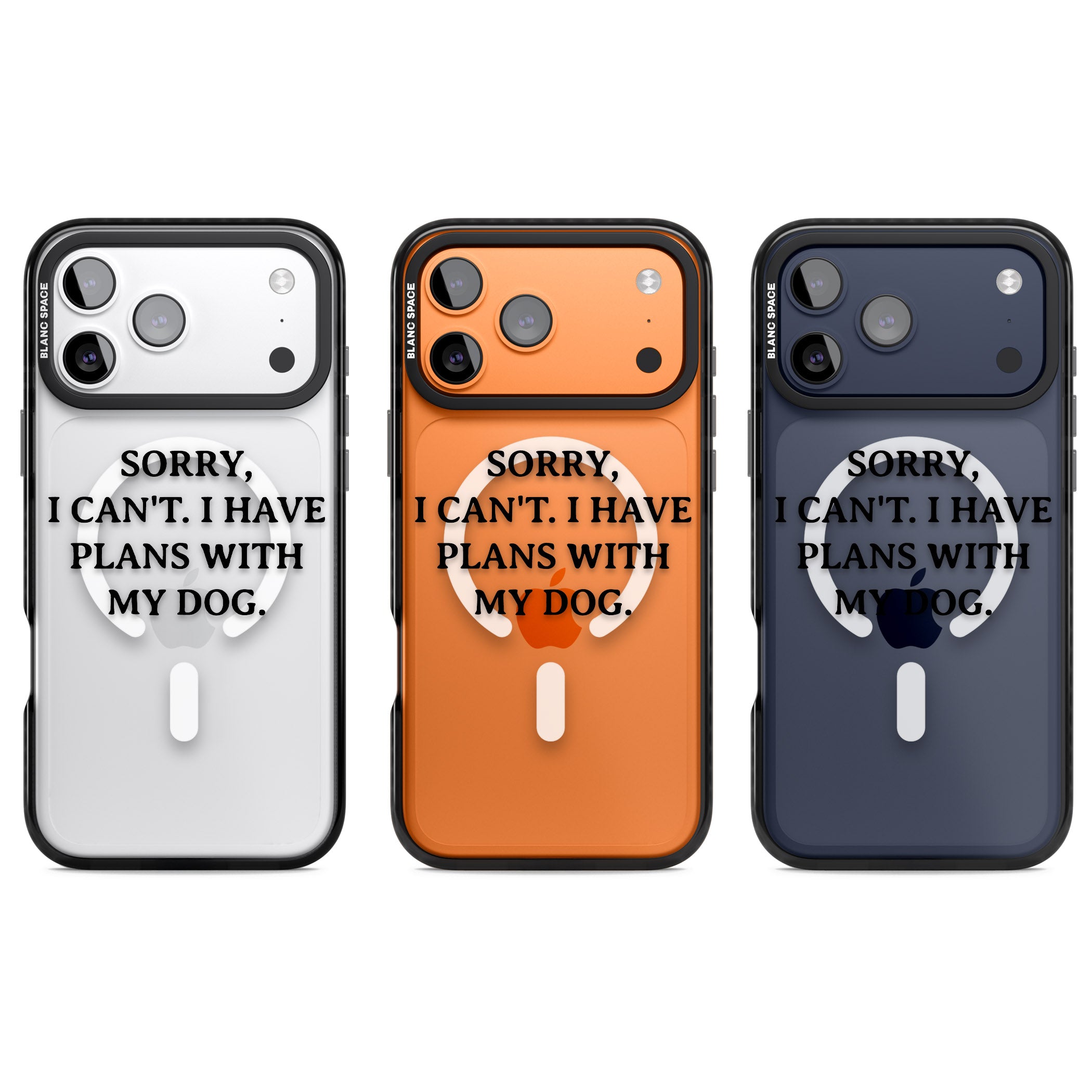 I Have Plans With My Dog iPhone 17 Pro Impact Pro Black Phone Case APT Impact Protection