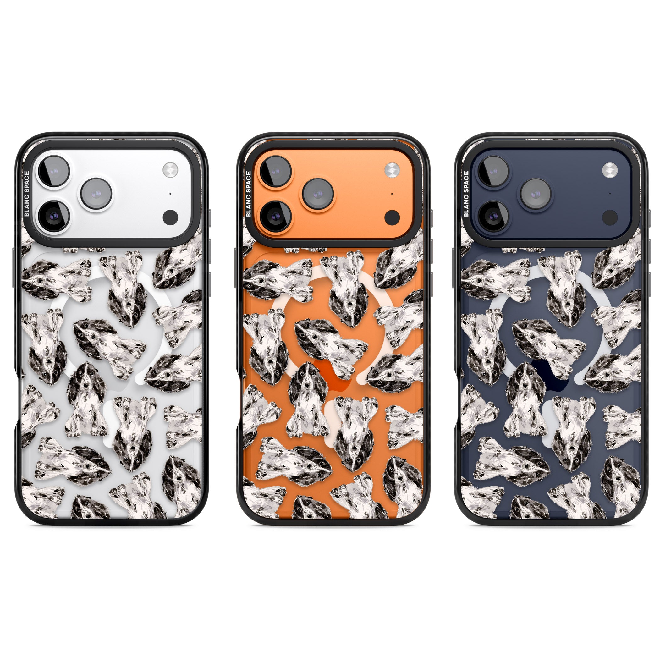 Cocker Spaniel Watercolor Elegance iPhone 17 Pro Impact Pro Black Phone Case APT Impact Protection