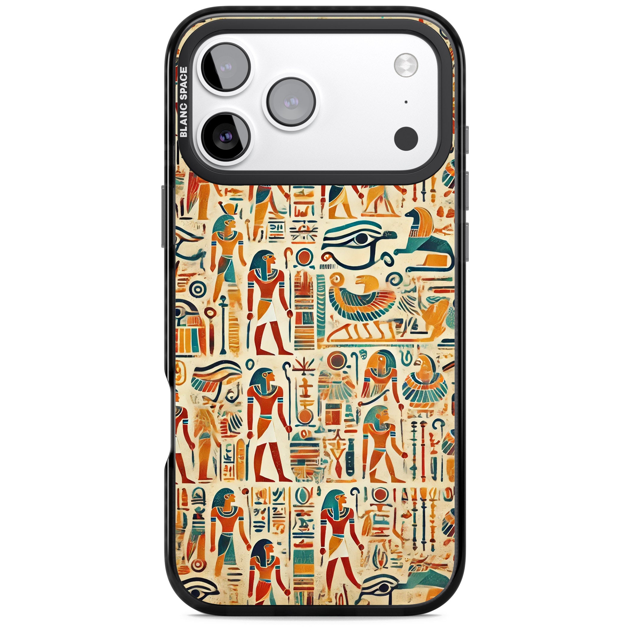 Egyptian Heiroglyphics iPhone 17 Pro Impact Pro Black Phone Case