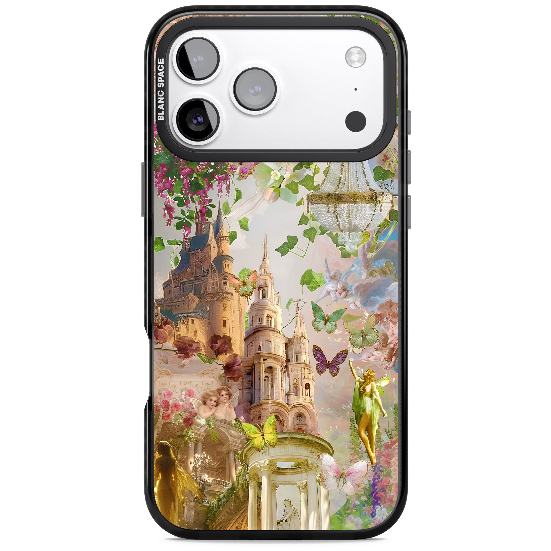Fairies & Castles Collage iPhone 17 Pro Impact Pro Black Phone Case