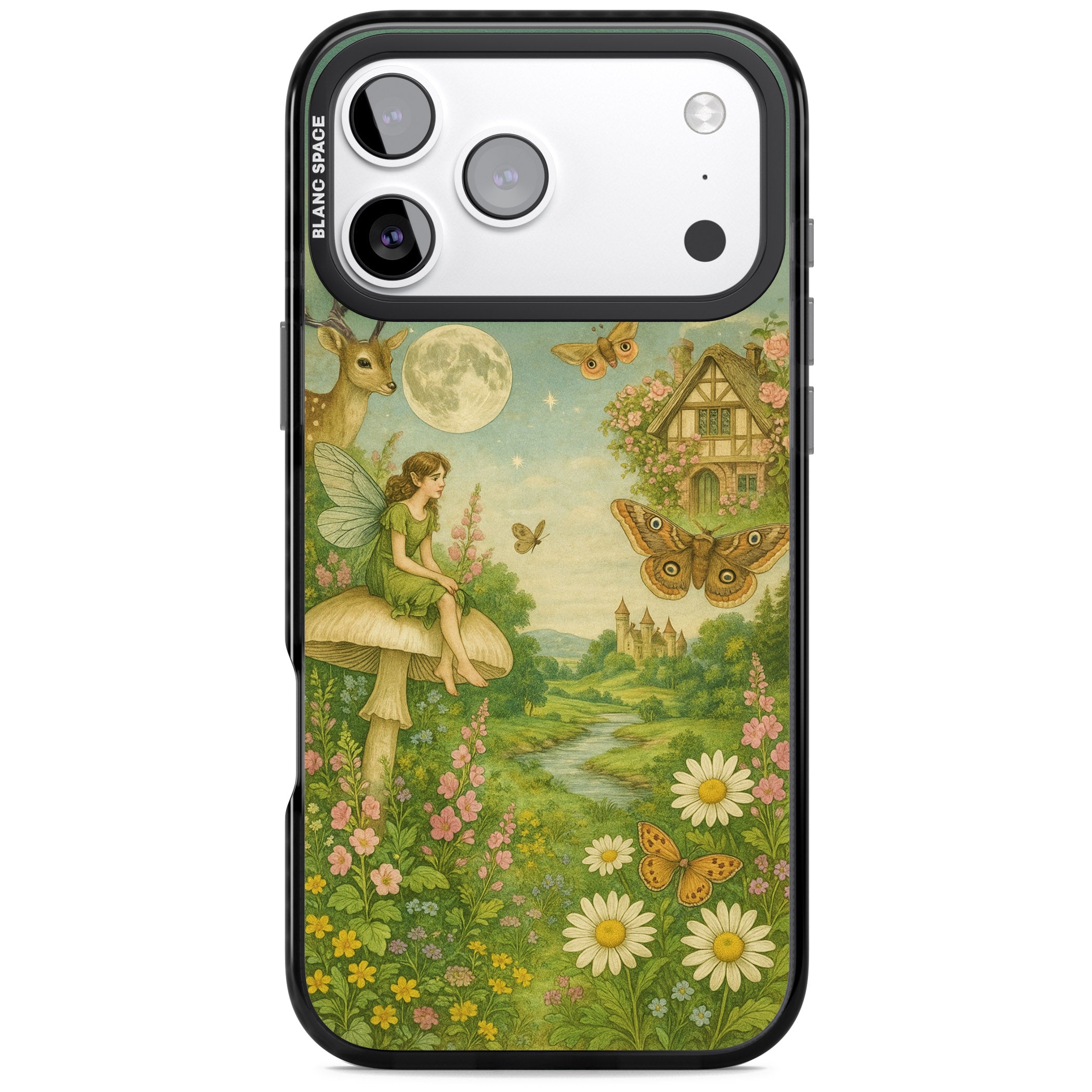 Cottage Fairy iPhone 17 Pro Impact Pro Black Phone Case