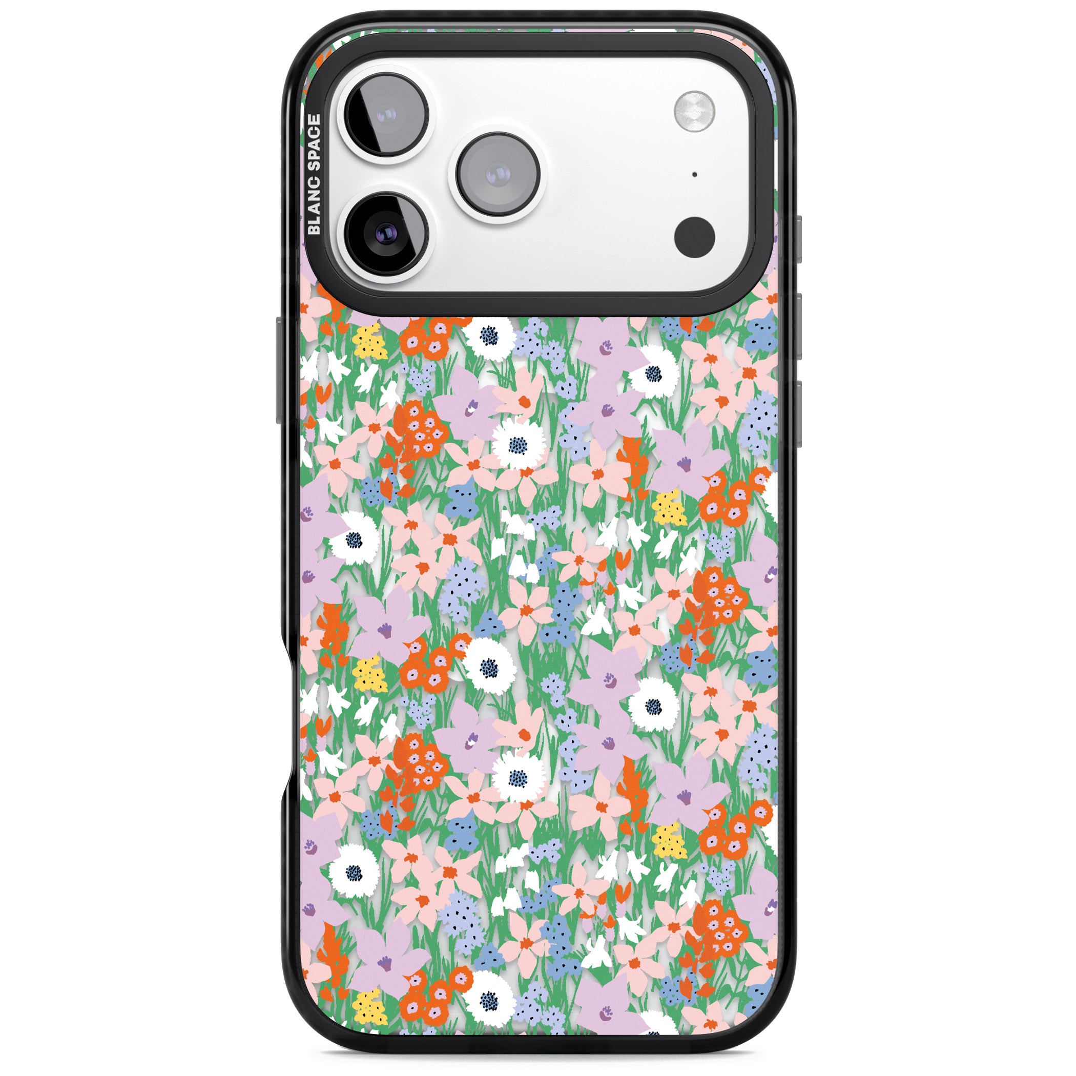 Floral Bloom Jazzy iPhone 17 Pro Impact Pro Black Phone Case