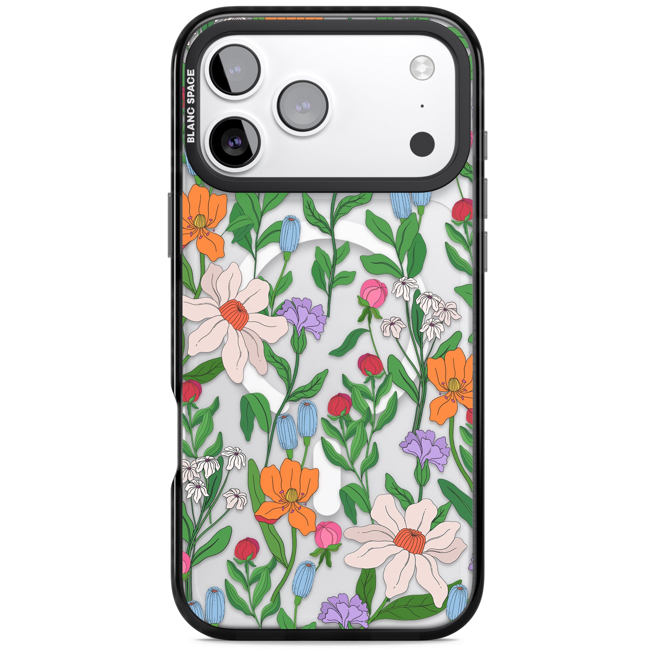 Full Bloom iPhone 17 Pro Impact Pro Black Phone Case