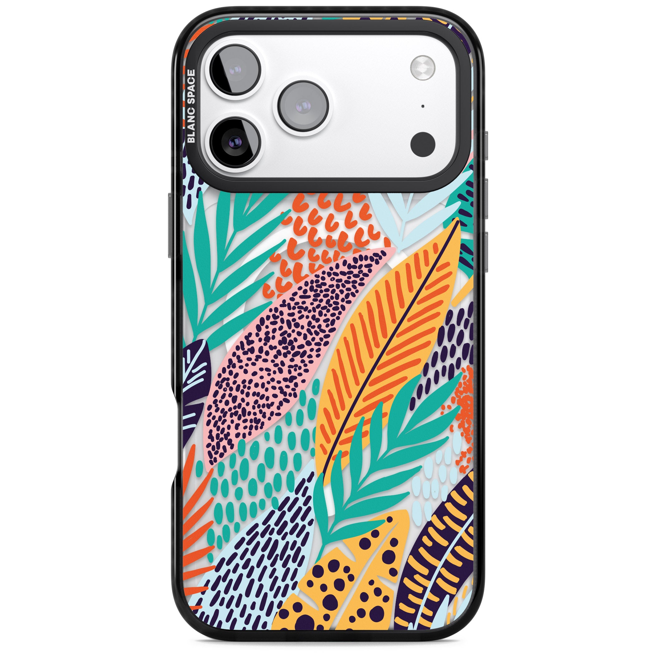 Colourful Leaves Mixture iPhone 17 Pro Impact Pro Black Phone Case