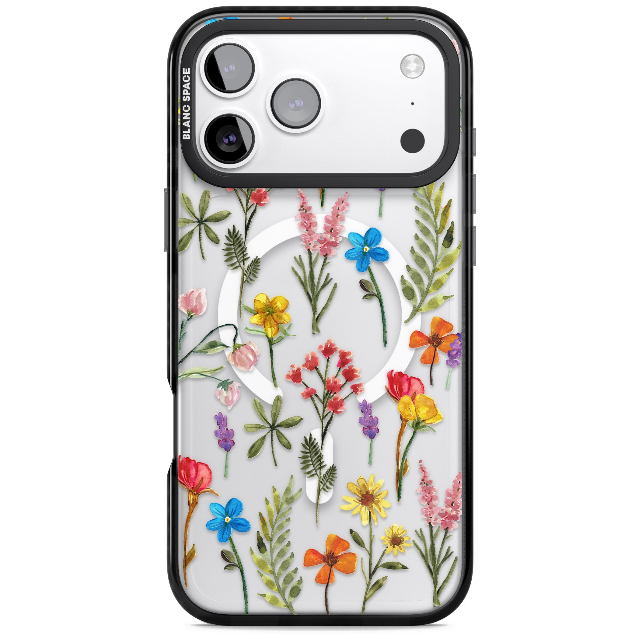 Spring Botanicals iPhone 17 Pro Impact Pro Black Phone Case