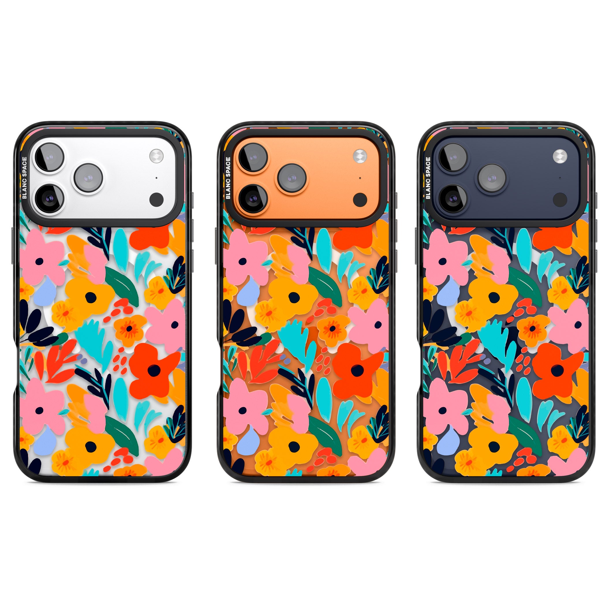 Floral Fiesta iPhone 17 Pro Impact Pro Black Phone Case APT Impact Protection