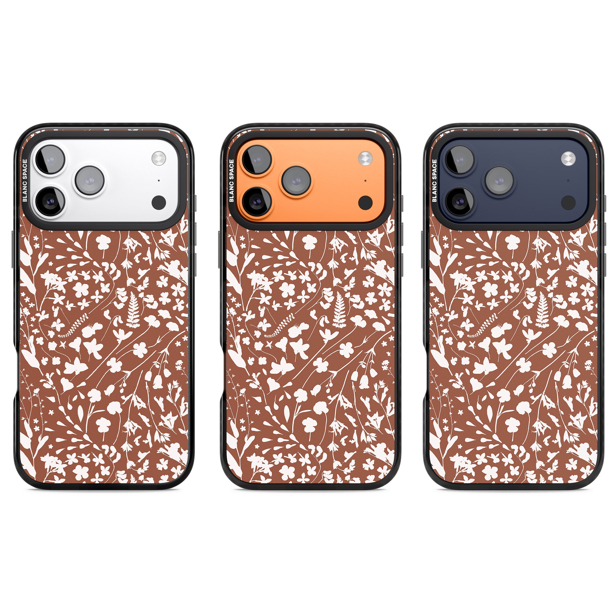 Wildflower Cluster On Terracotta iPhone 17 Pro Impact Pro Black Phone Case APT Impact Protection