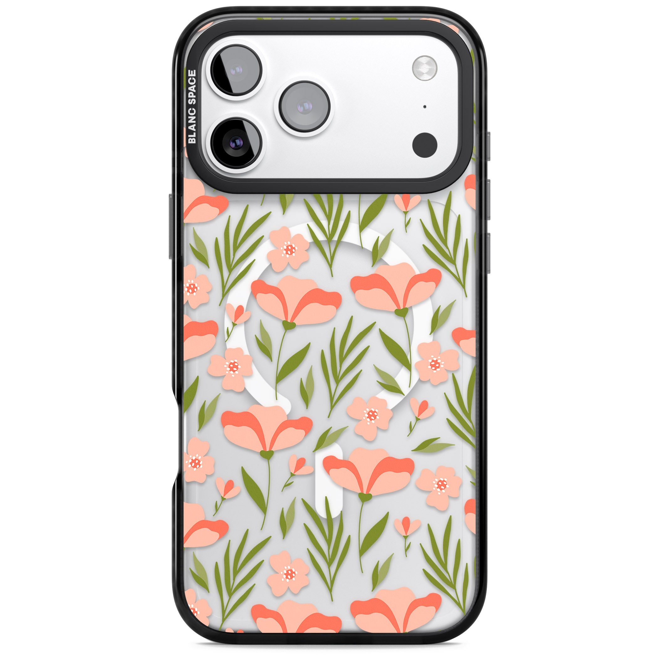 Blossom Bloom iPhone 17 Pro Impact Pro Black Phone Case