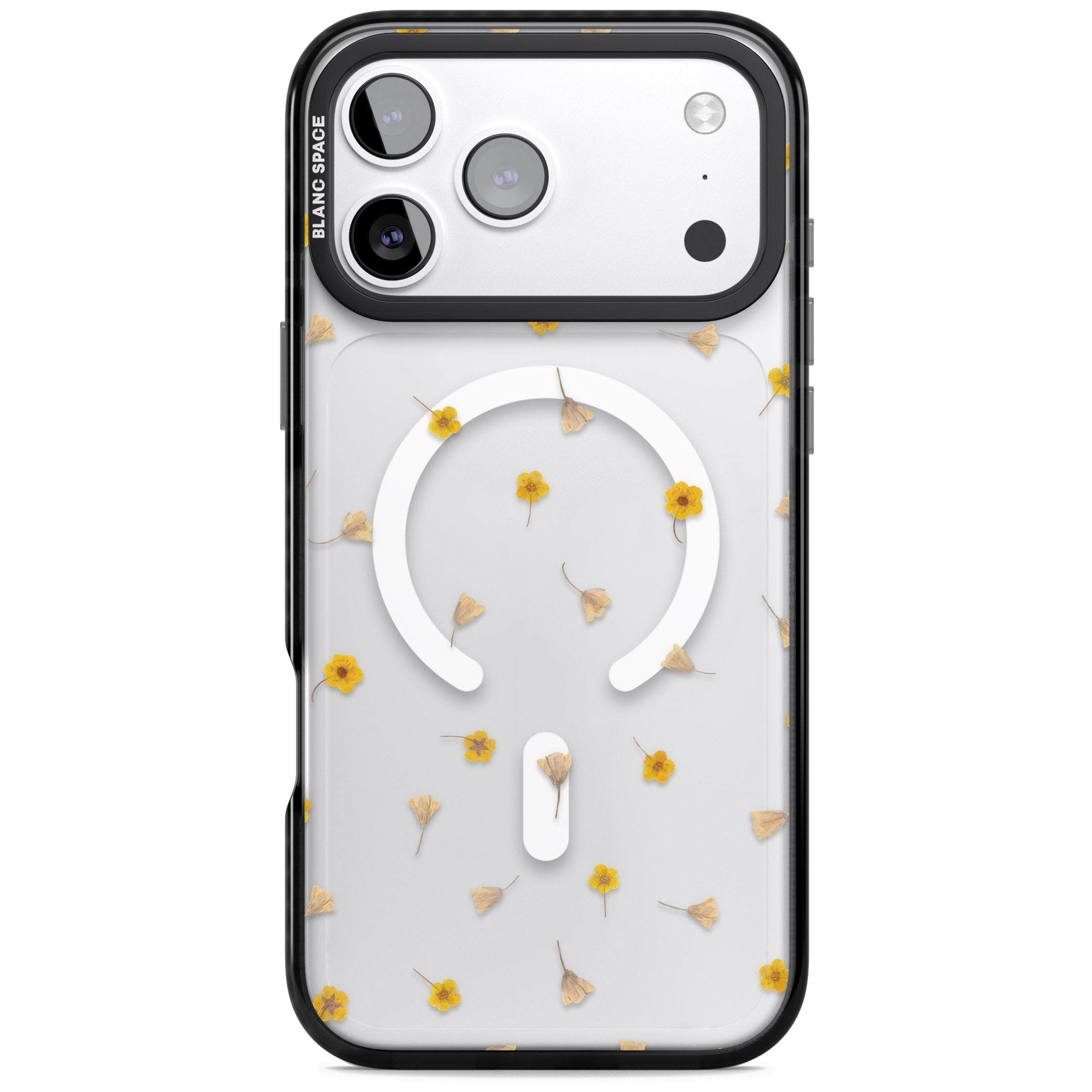 Tiny Yellow Flower iPhone 17 Pro Impact Pro Black Phone Case