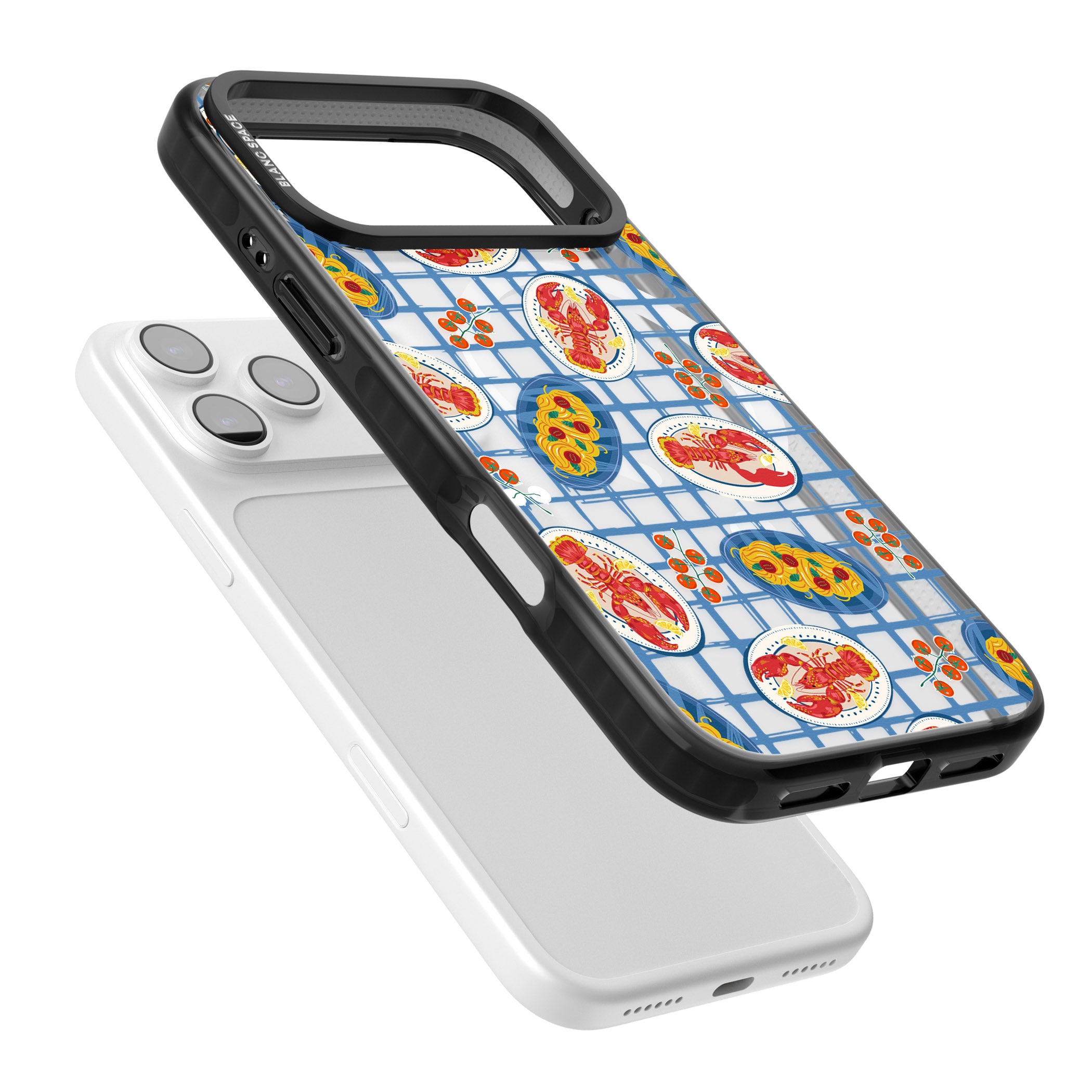Lobster & Pasta Picnic iPhone 17 Pro Impact Pro Black Phone Case Colours