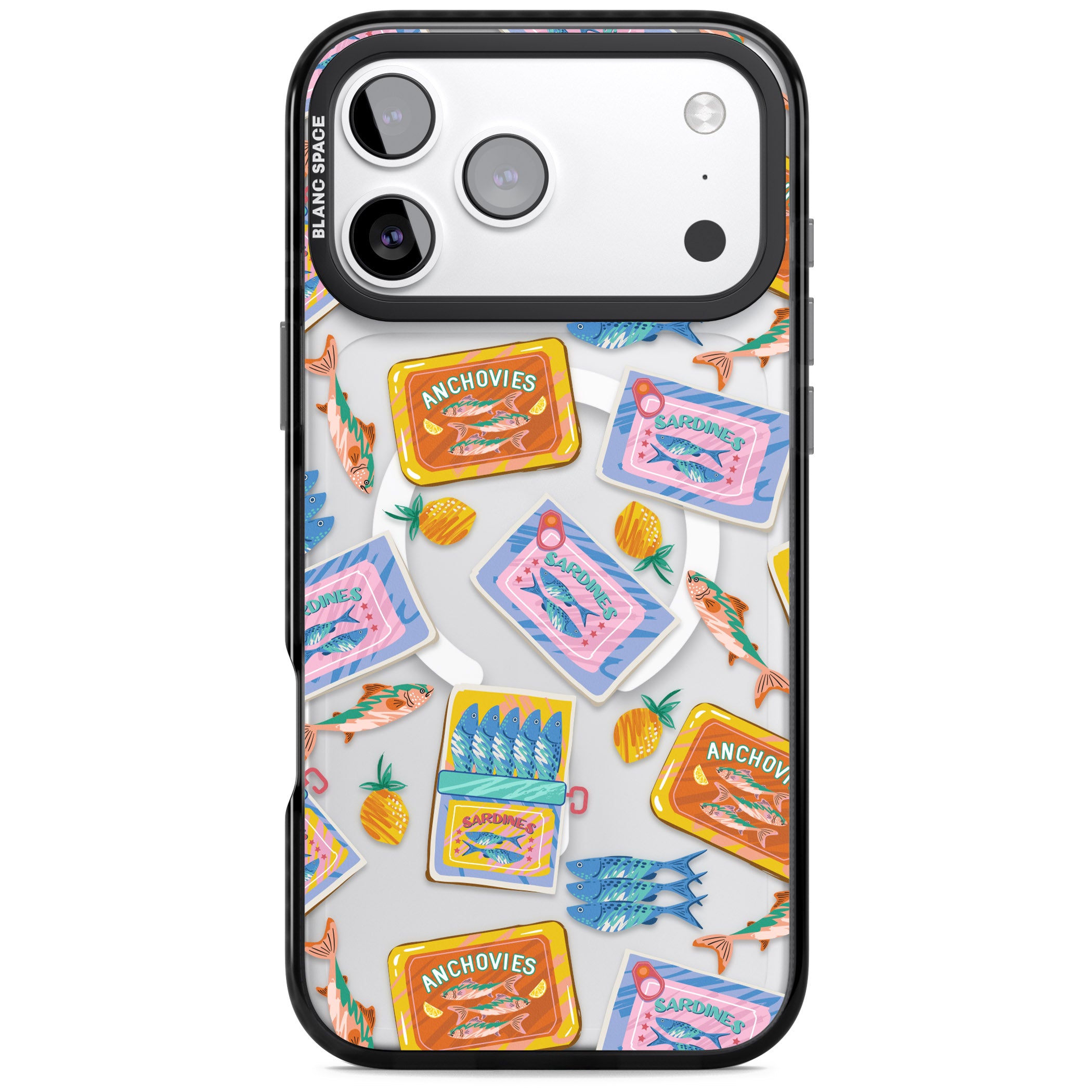 Sardines & Anchovies iPhone 17 Pro Impact Pro Black Phone Case