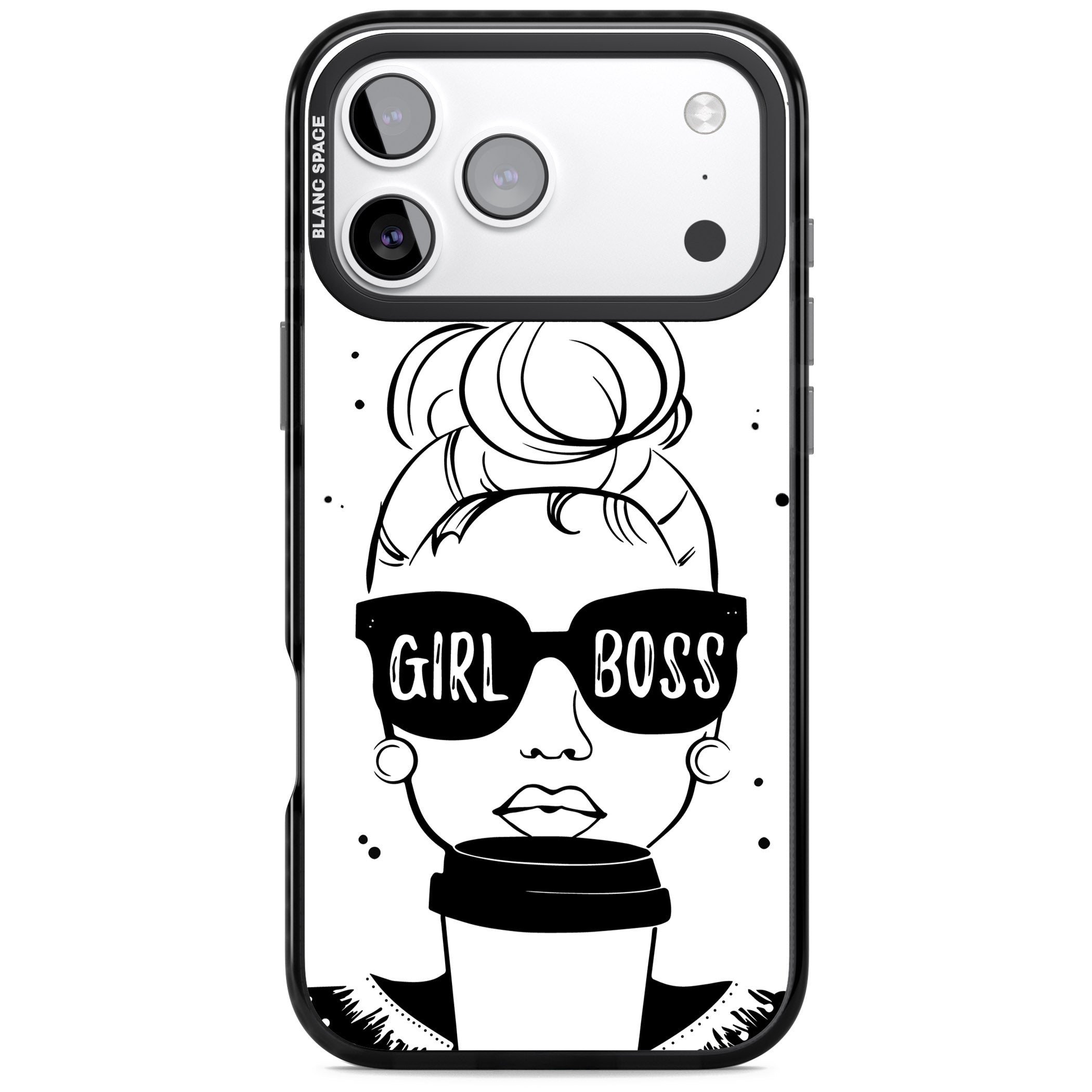 Girl Boss iPhone 17 Pro Impact Pro Black Phone Case
