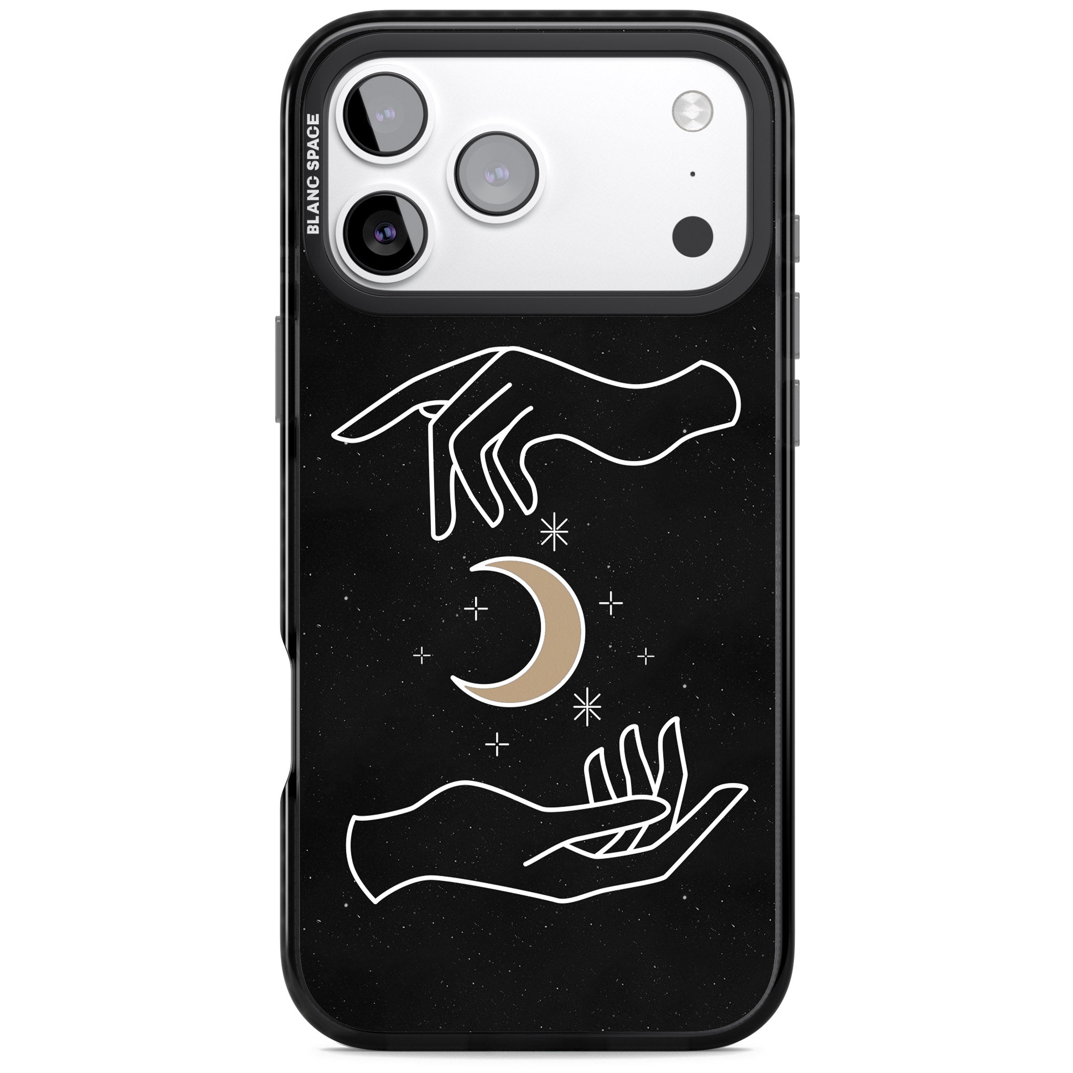 Cosmic Hands iPhone 17 Pro Impact Pro Black Phone Case