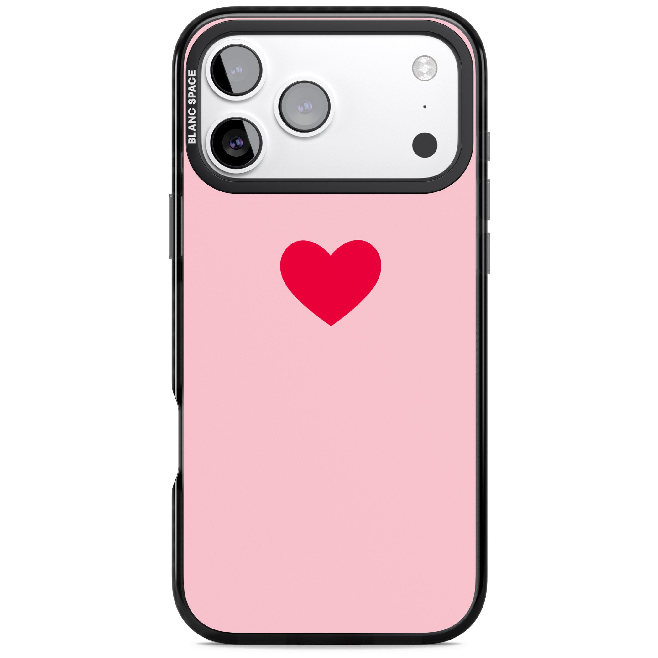 Red & Pink Heart iPhone 17 Pro Impact Pro Black Phone Case