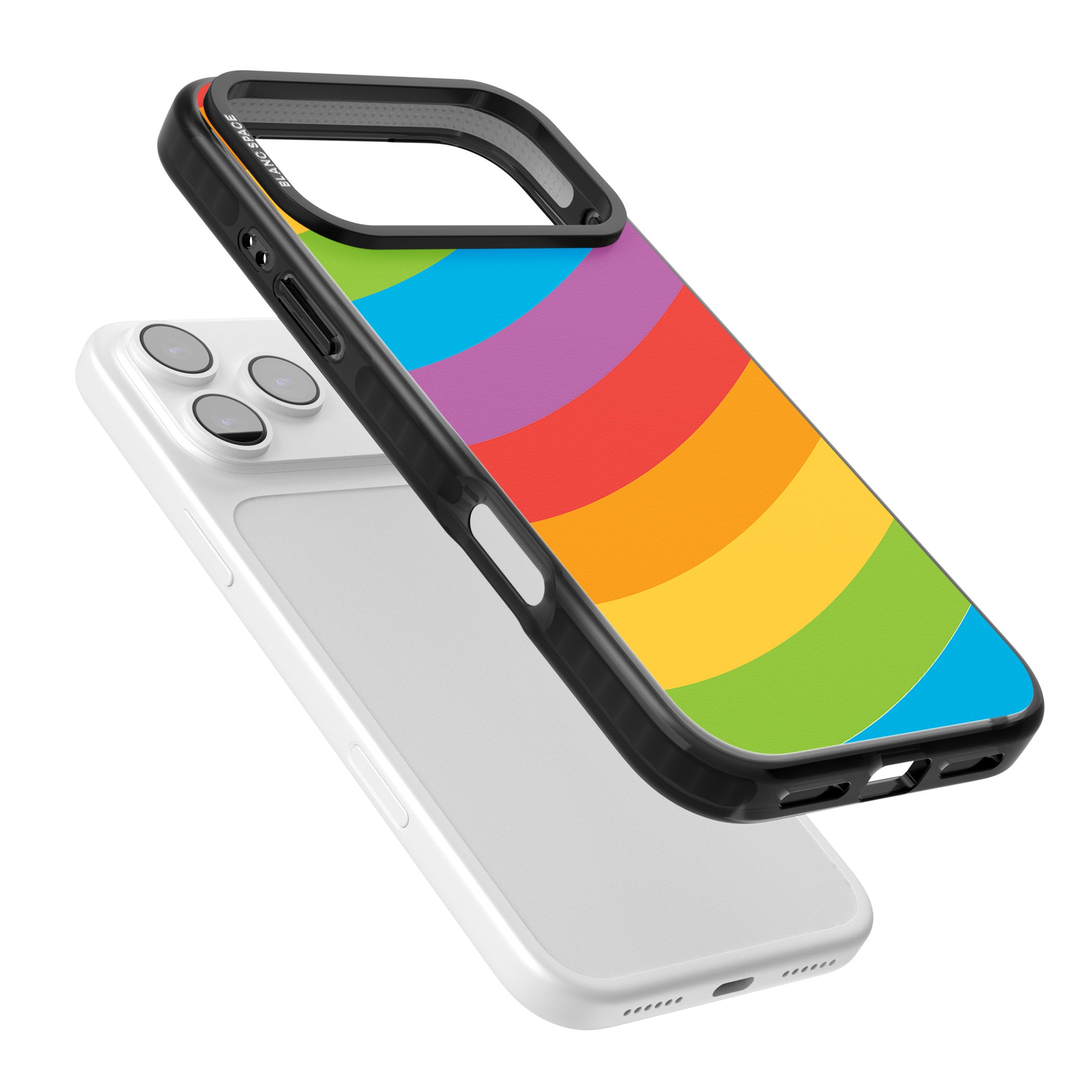 Lucky Rainbow iPhone 17 Pro Impact Pro Black Phone Case Colours