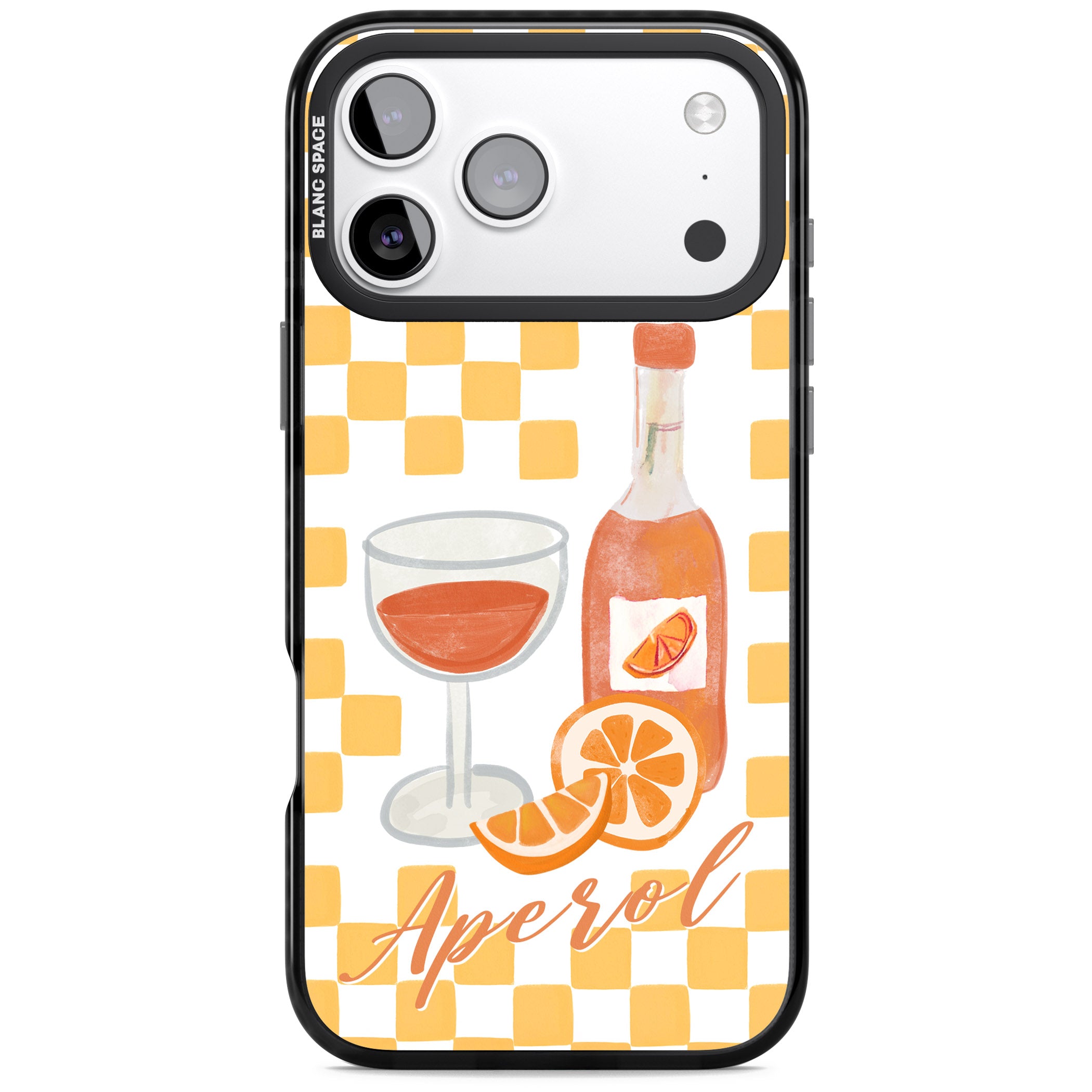 Checked Spritz iPhone 17 Pro Impact Pro Black Phone Case