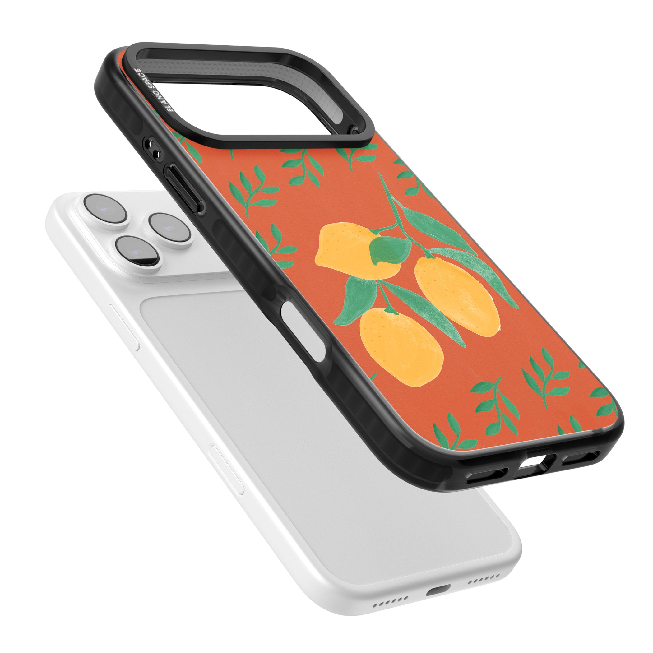 Tuscan Lemons iPhone 17 Pro Impact Pro Black Phone Case Colours