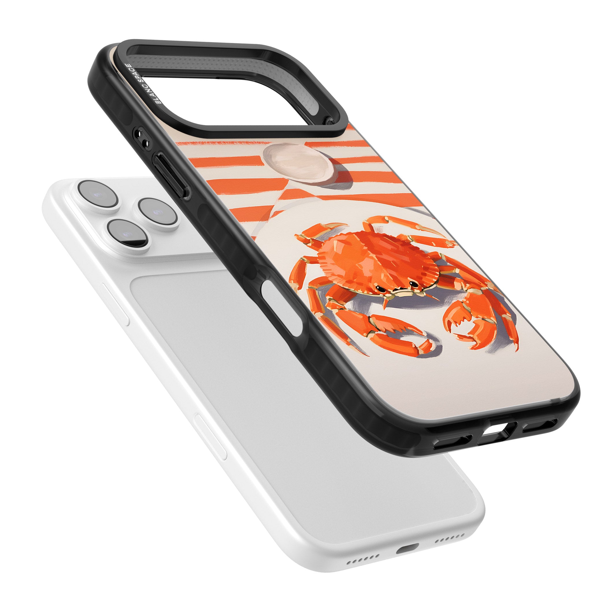 Beach Crab iPhone 17 Pro Impact Pro Black Phone Case Colours