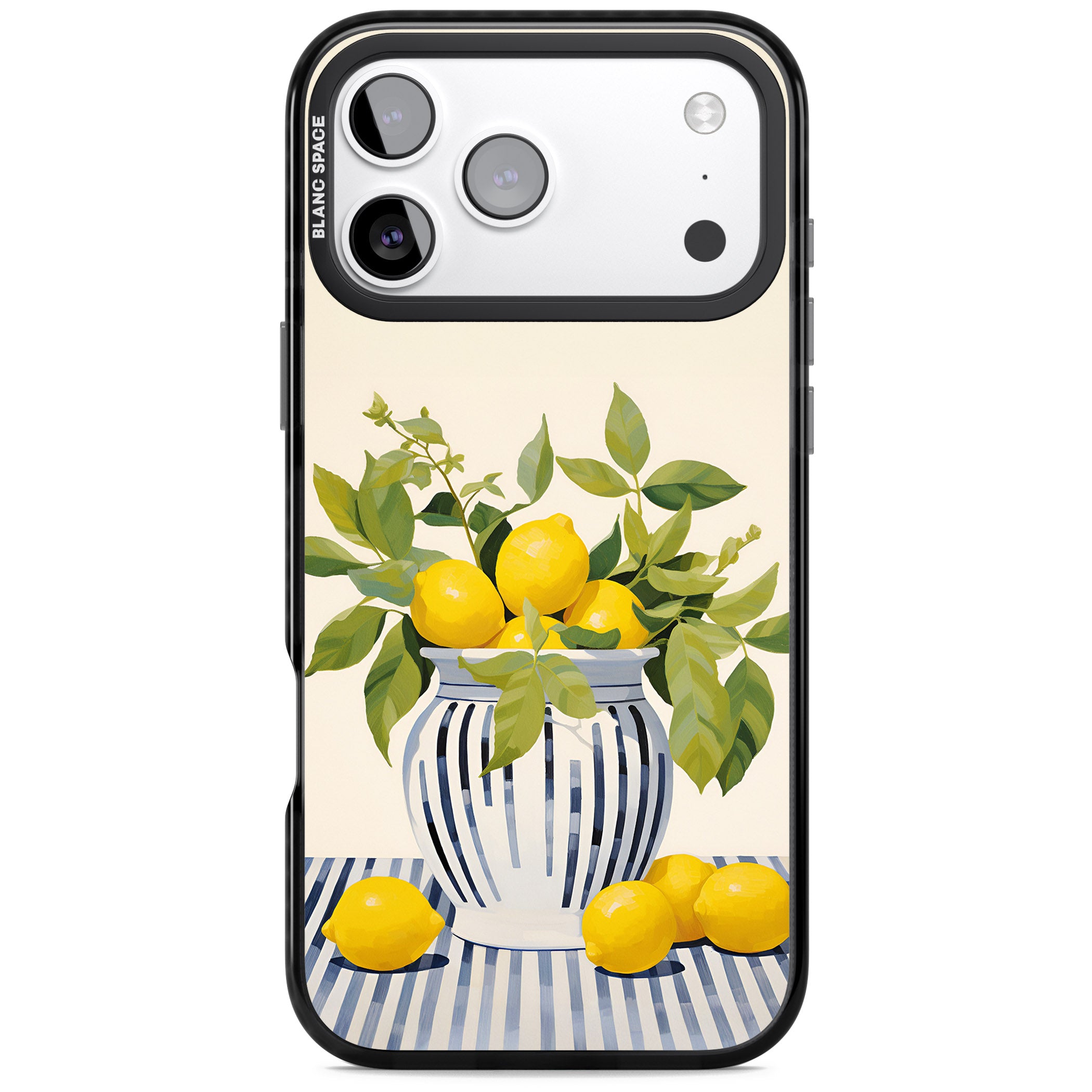 Lemon Plant Vase iPhone 17 Pro Impact Pro Black Phone Case