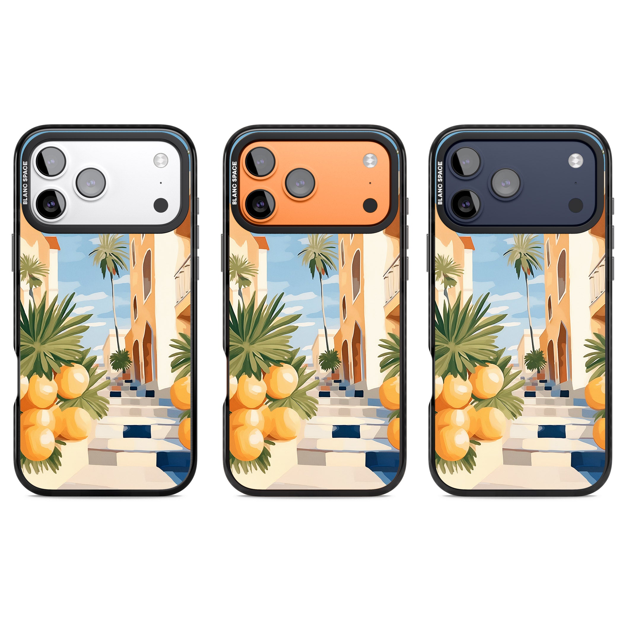 Mediterranean Village iPhone 17 Pro Impact Pro Black Phone Case APT Impact Protection
