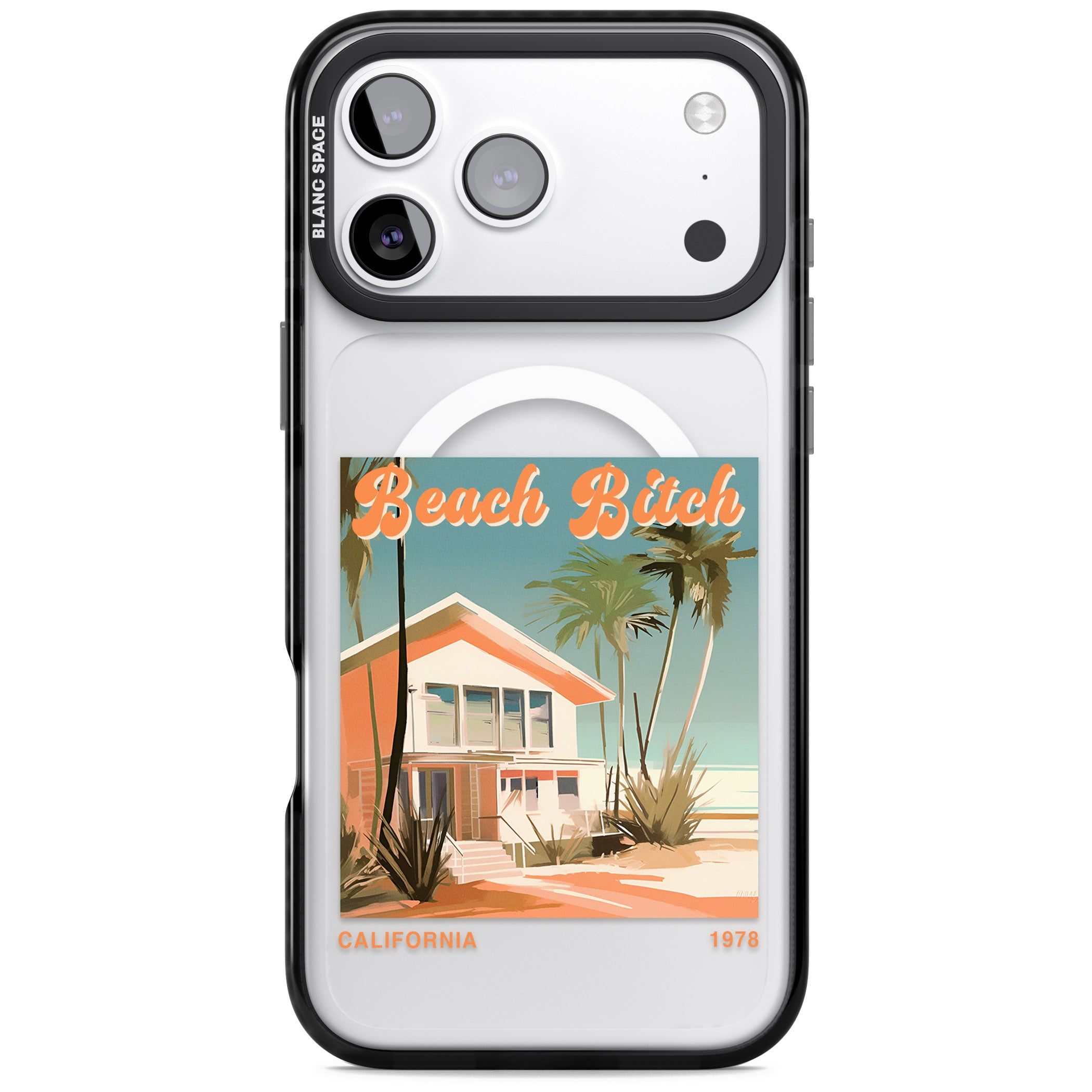 Beach B*tch iPhone 17 Pro Impact Pro Black Phone Case