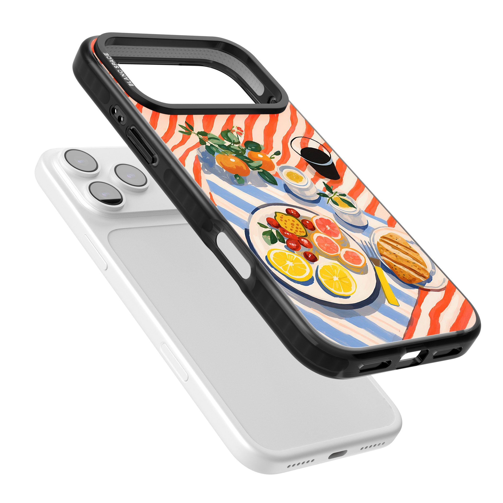 Citrus Picnic iPhone 17 Pro Impact Pro Black Phone Case Colours