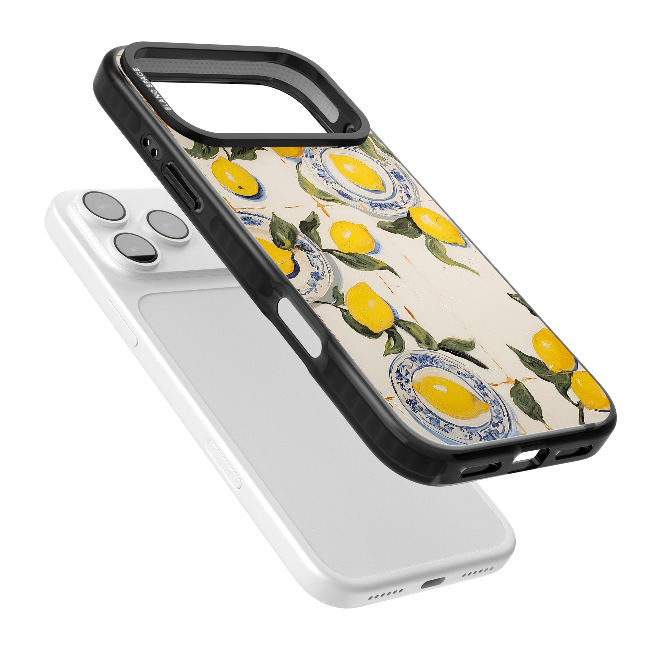 Lemons & Porcelain iPhone 17 Pro Impact Pro Black Phone Case Colours