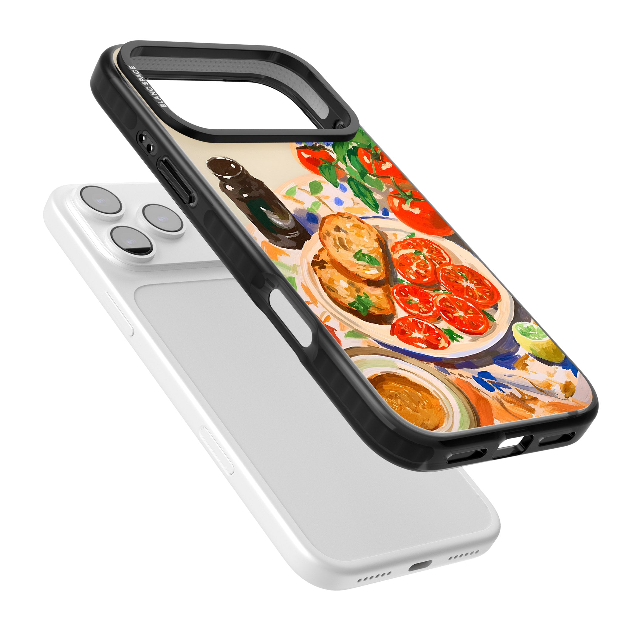 Bruschetta & Tomatoes iPhone 17 Pro Impact Pro Black Phone Case Colours