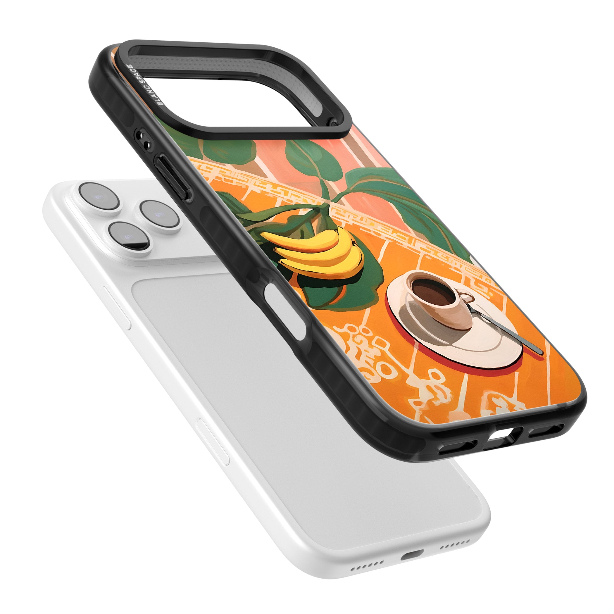 Mediterranean Breakfast iPhone 17 Pro Impact Pro Black Phone Case Colours