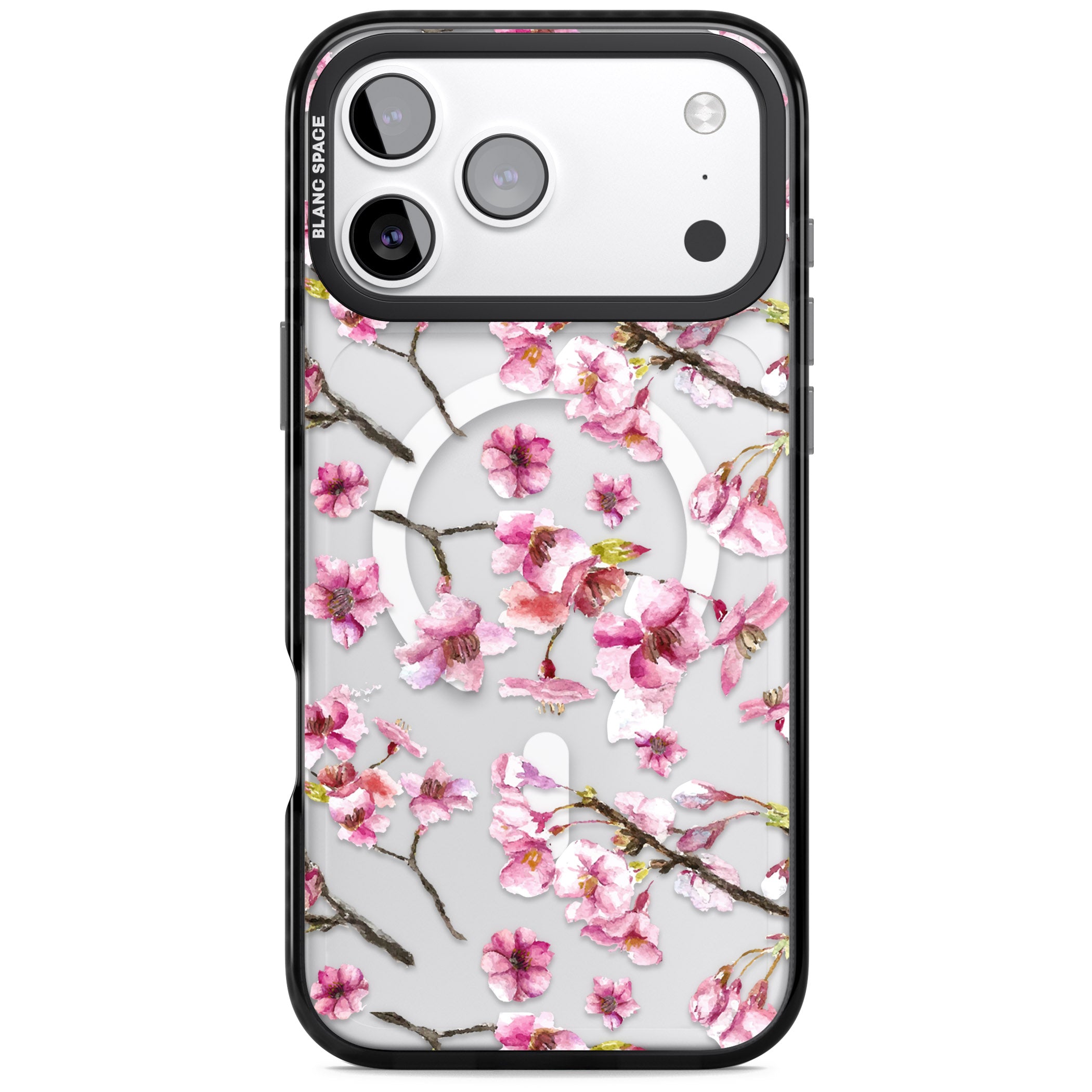 Sakura Bloom iPhone 17 Pro Impact Pro Black Phone Case